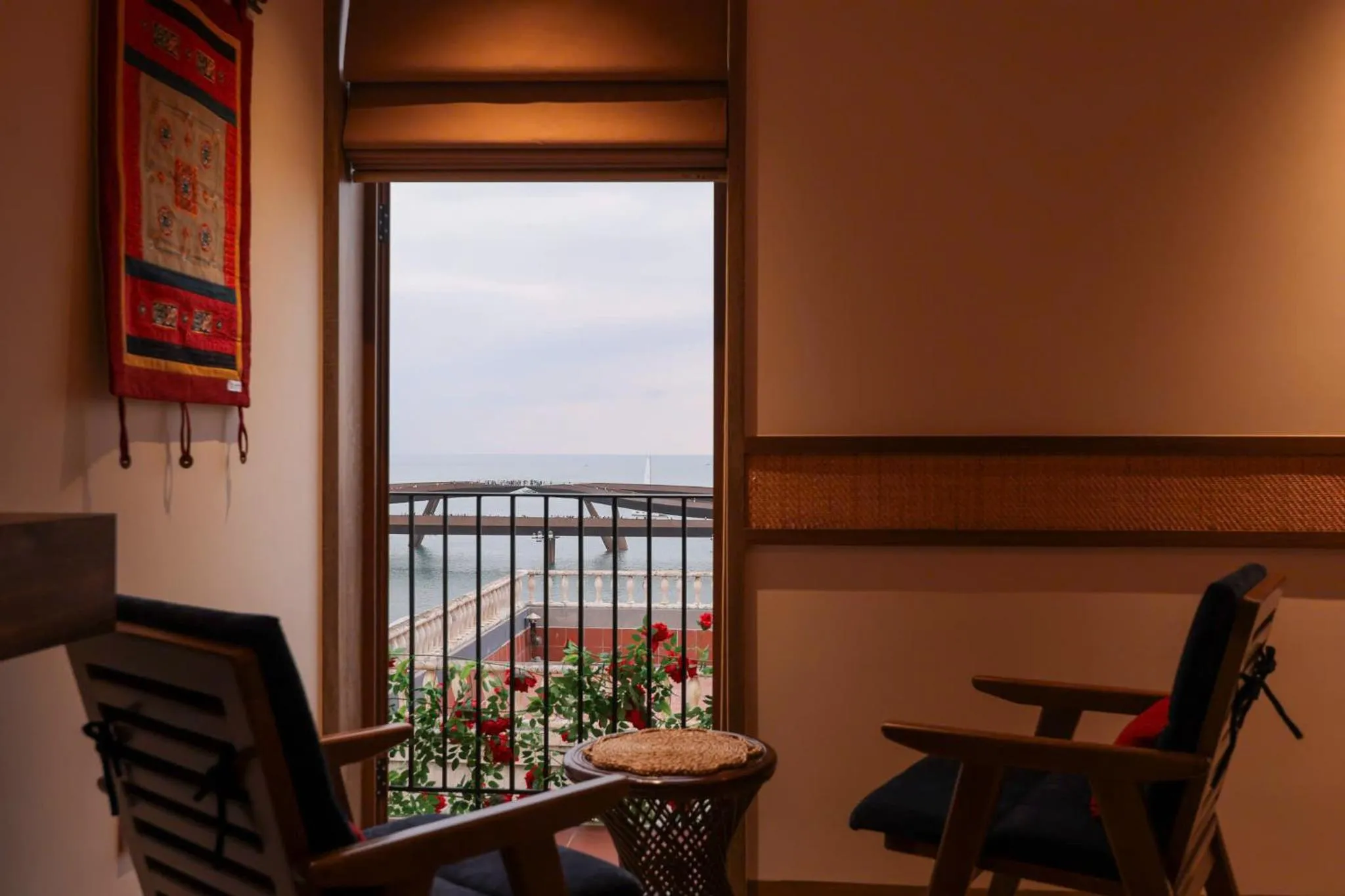 Balcony/Terrace in ZAO Hotel Firework & Sea View