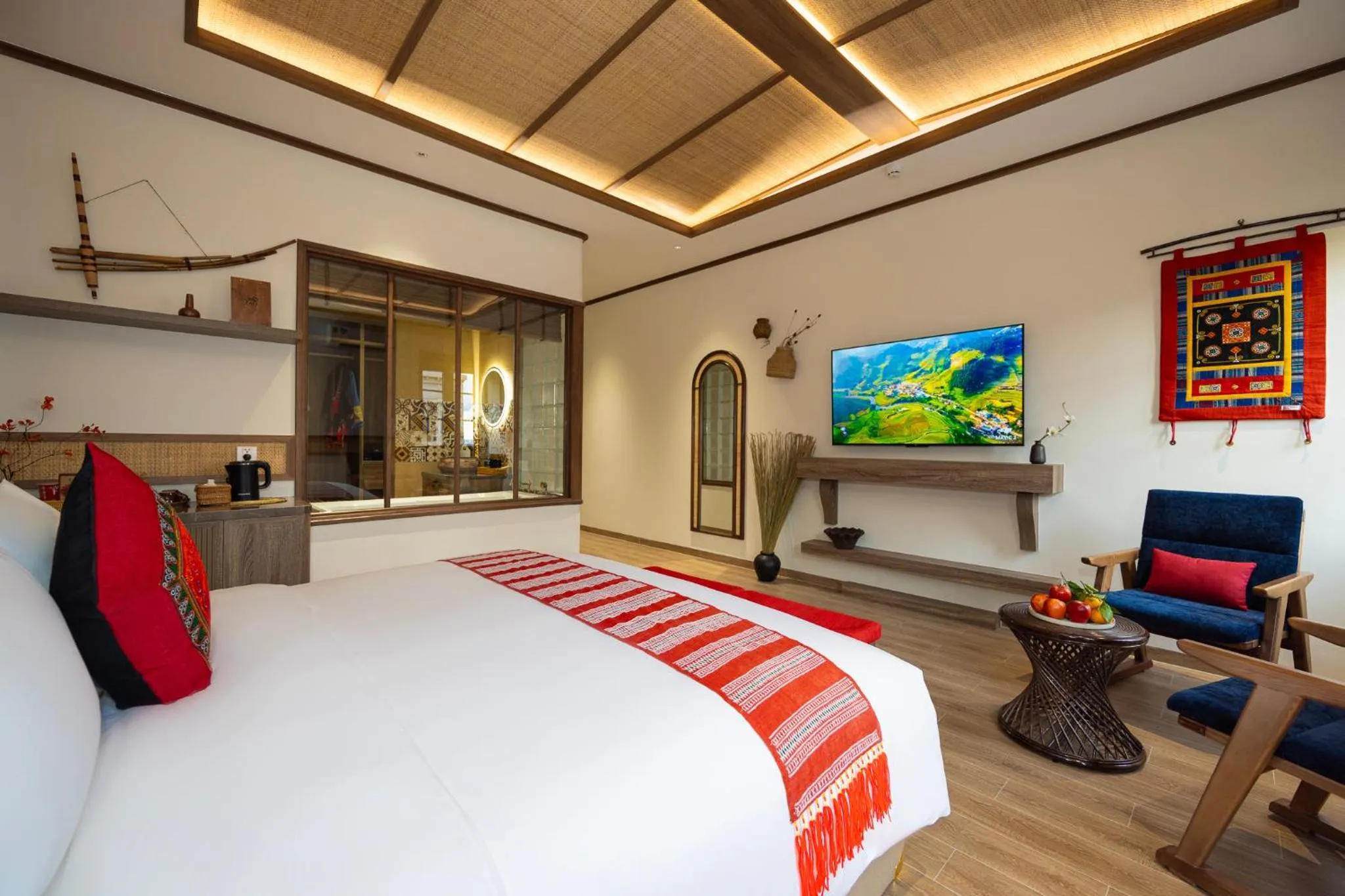 Bed in ZAO Hotel Firework & Sea View