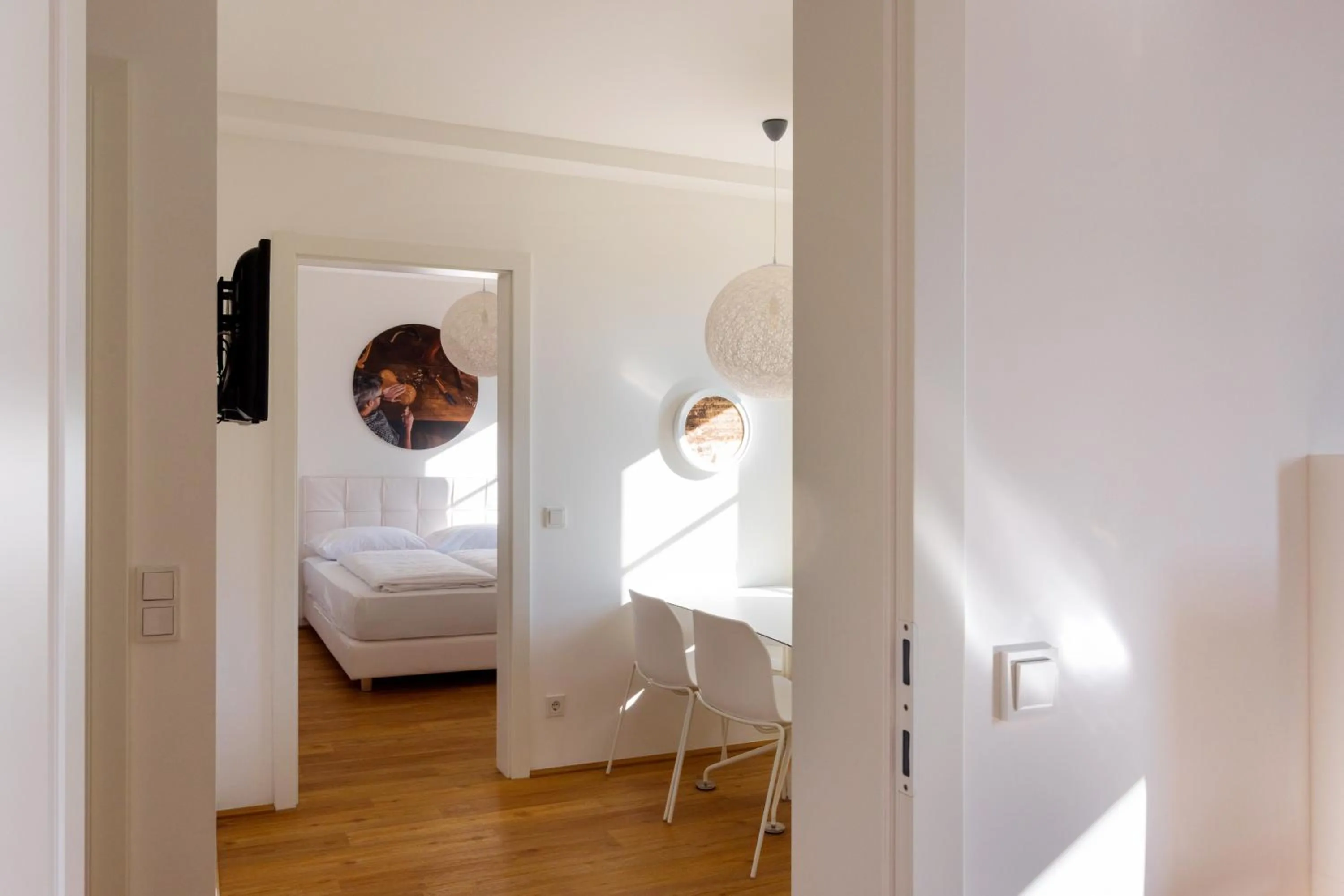 Dining area, Bed in Amedeo Zotti Residence Salzburg