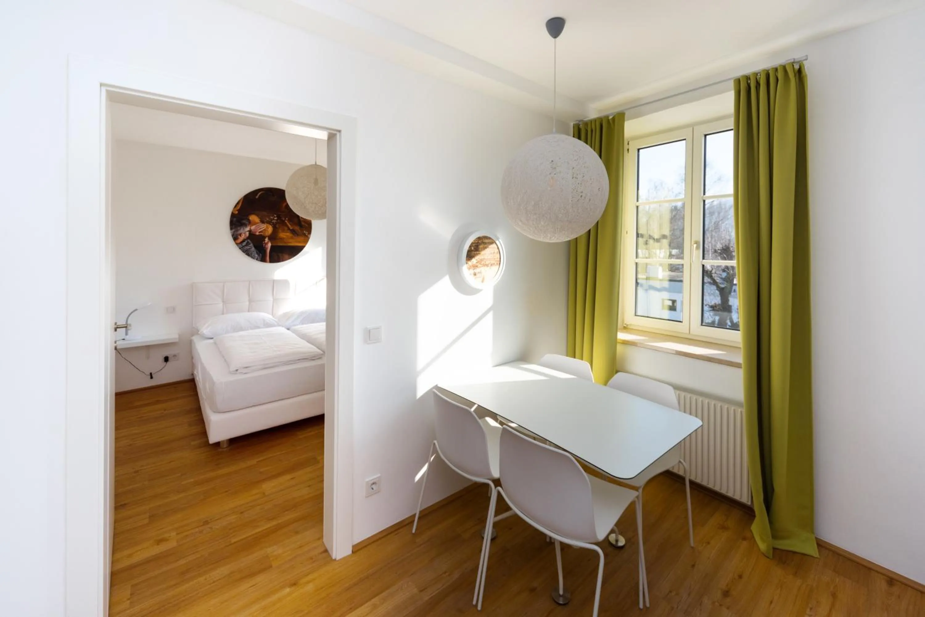 Dining area, Bed in Amedeo Zotti Residence Salzburg
