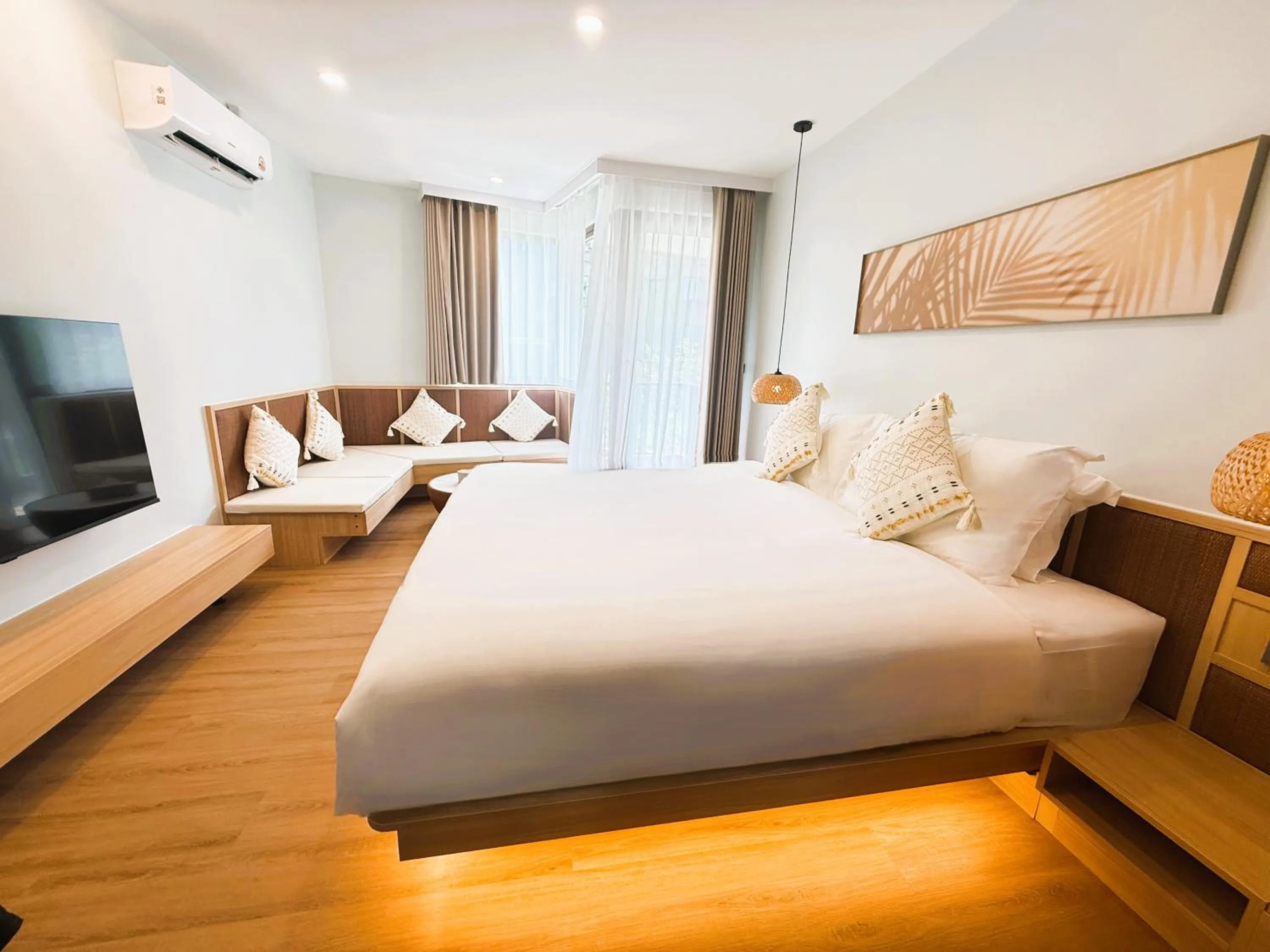 Bedroom, Bed in Wyndham Garden Samui Wing