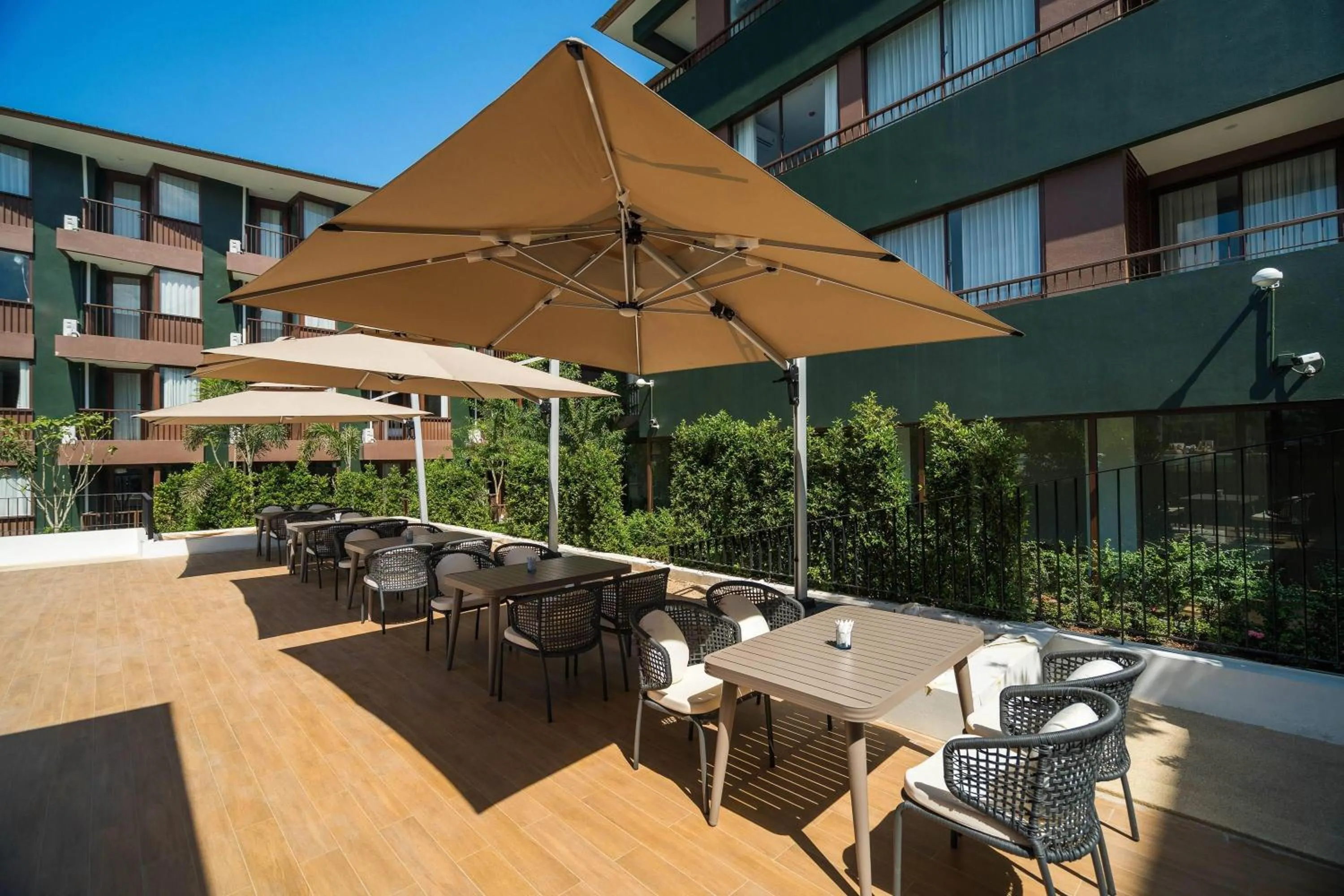 Inner courtyard view in Wyndham Garden Samui Wing