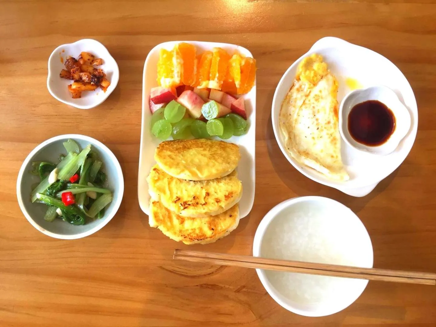 Breakfast in Fengma Feiyang Hostel