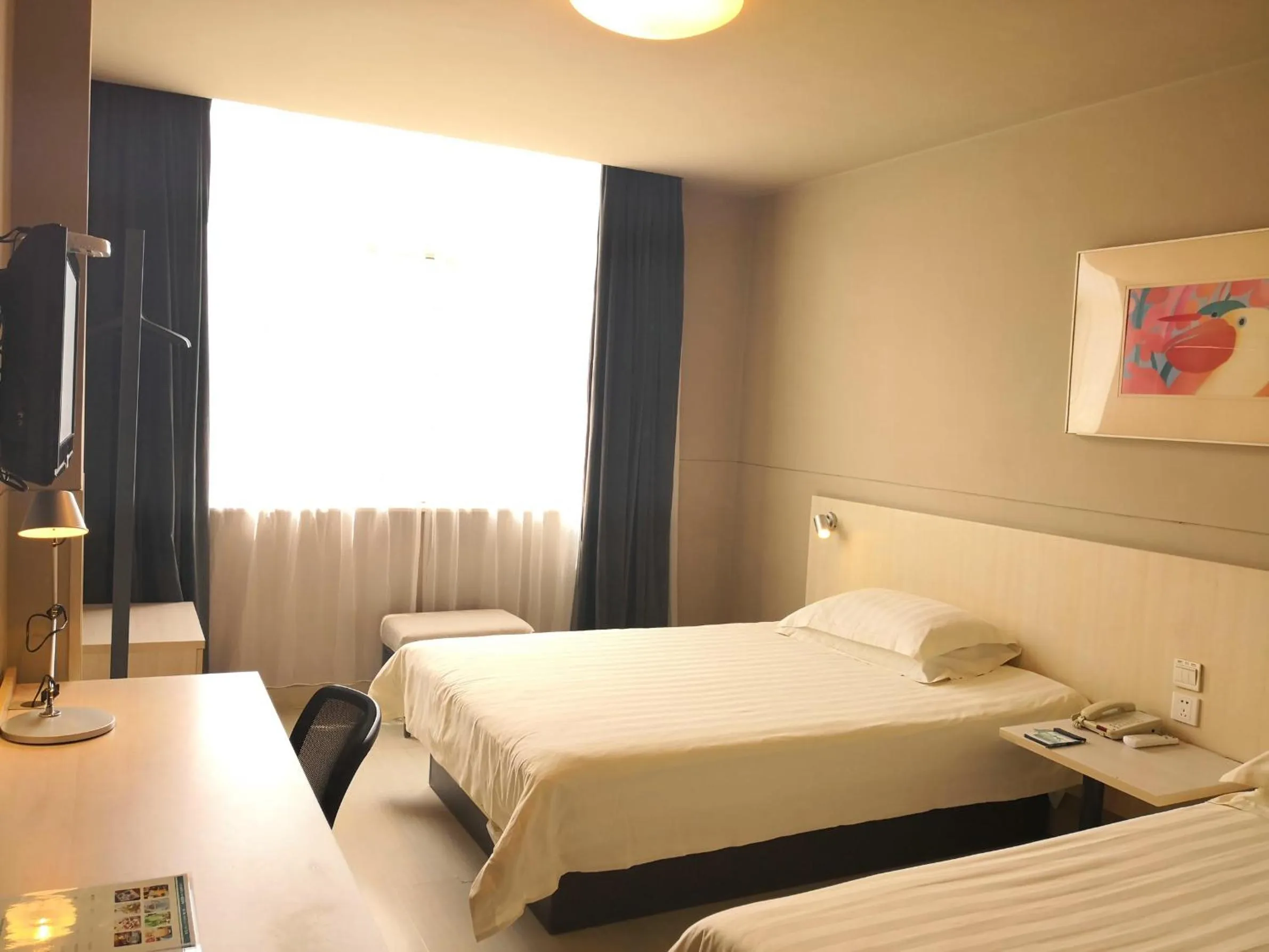 Bed in Jinjiang Inn Huaibei Mengshan Road