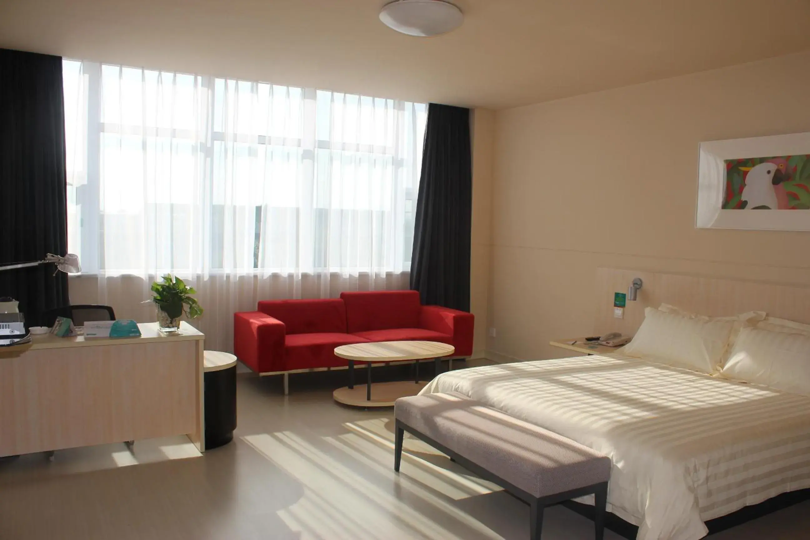 Bed in Jinjiang Inn Anyang Insititute of Technology Bed in Jinjiang Inn Anyang Insititute of Technology