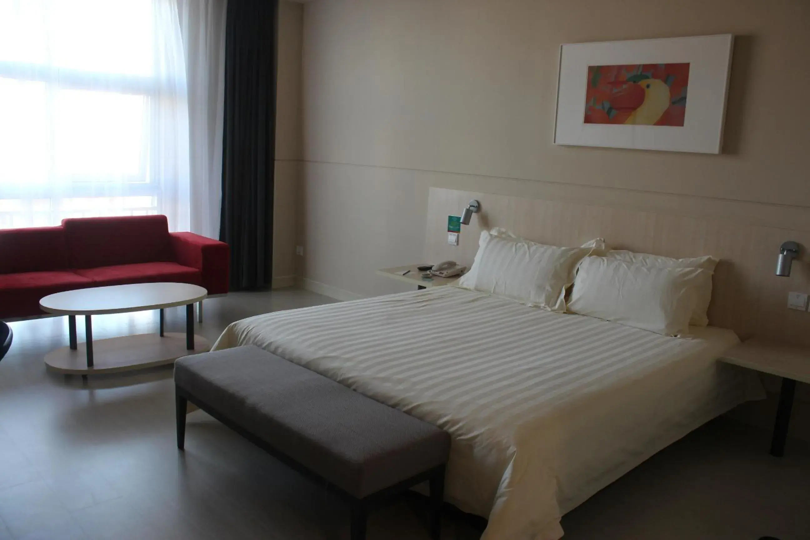 Bed in Jinjiang Inn Anyang Insititute of Technology Bed in Jinjiang Inn Anyang Insititute of Technology