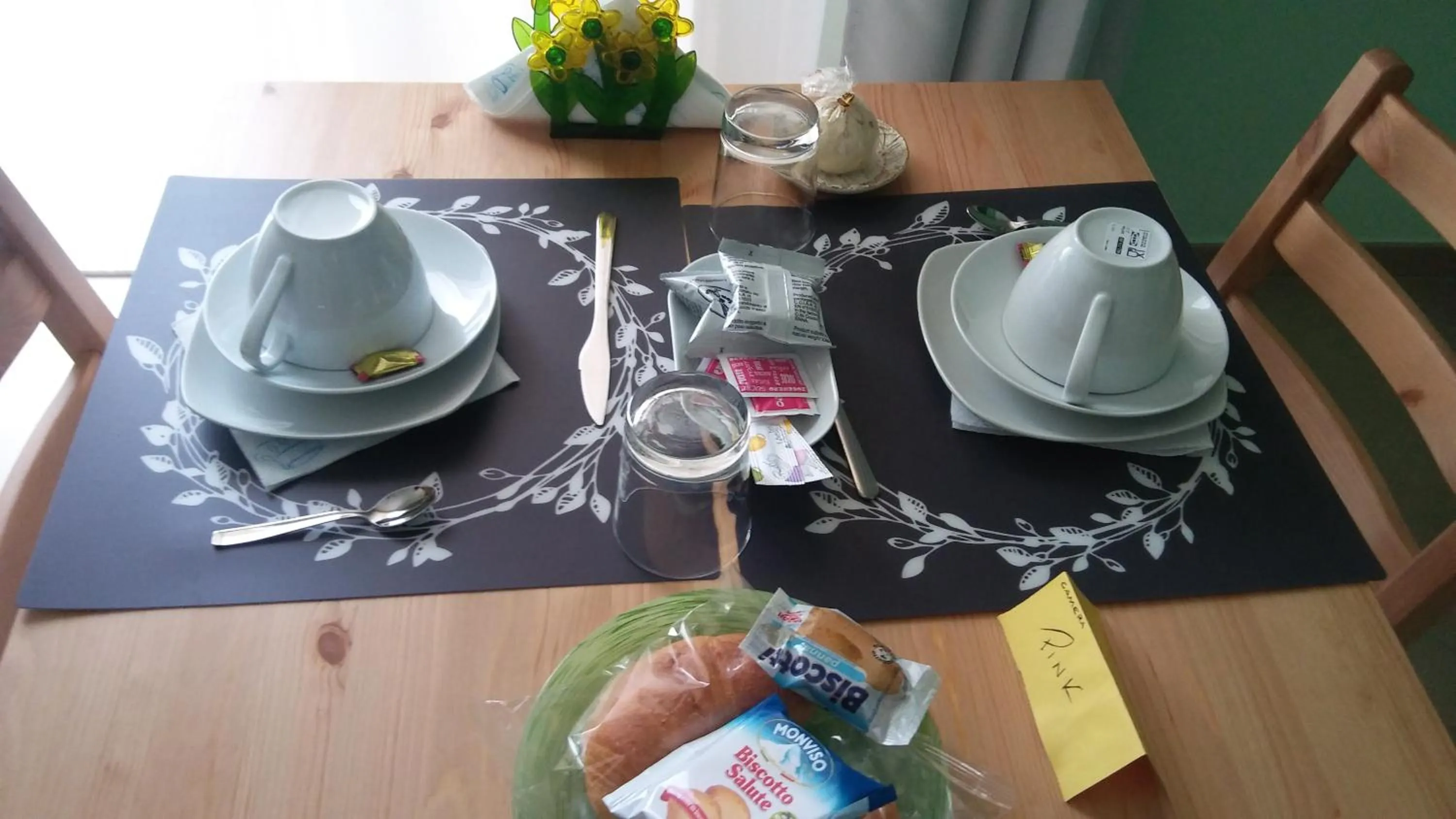 Food and drinks in B&b Bagheria