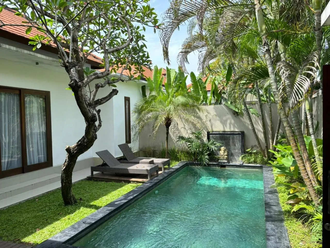 Pool view in Kubu Manggala Villas Seminyak