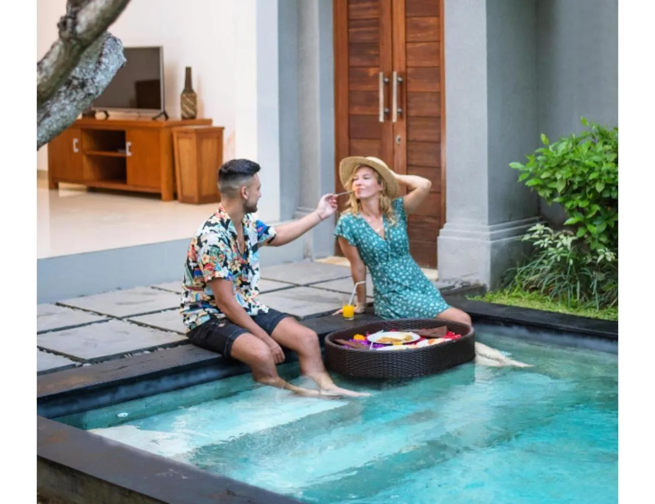 Swimming pool in Kubu Manggala Villas Seminyak
