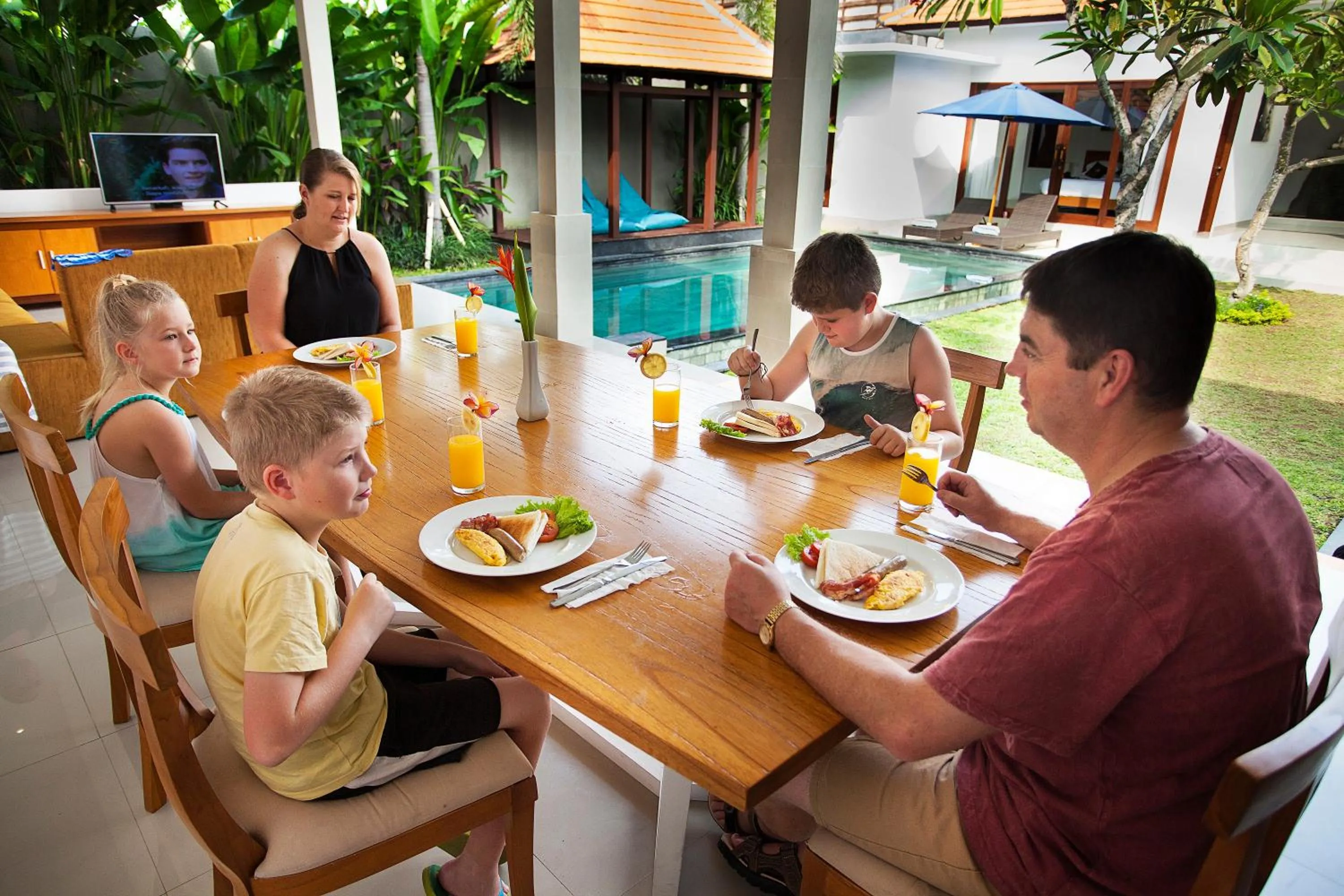 Breakfast in Kubu Manggala Villas Seminyak