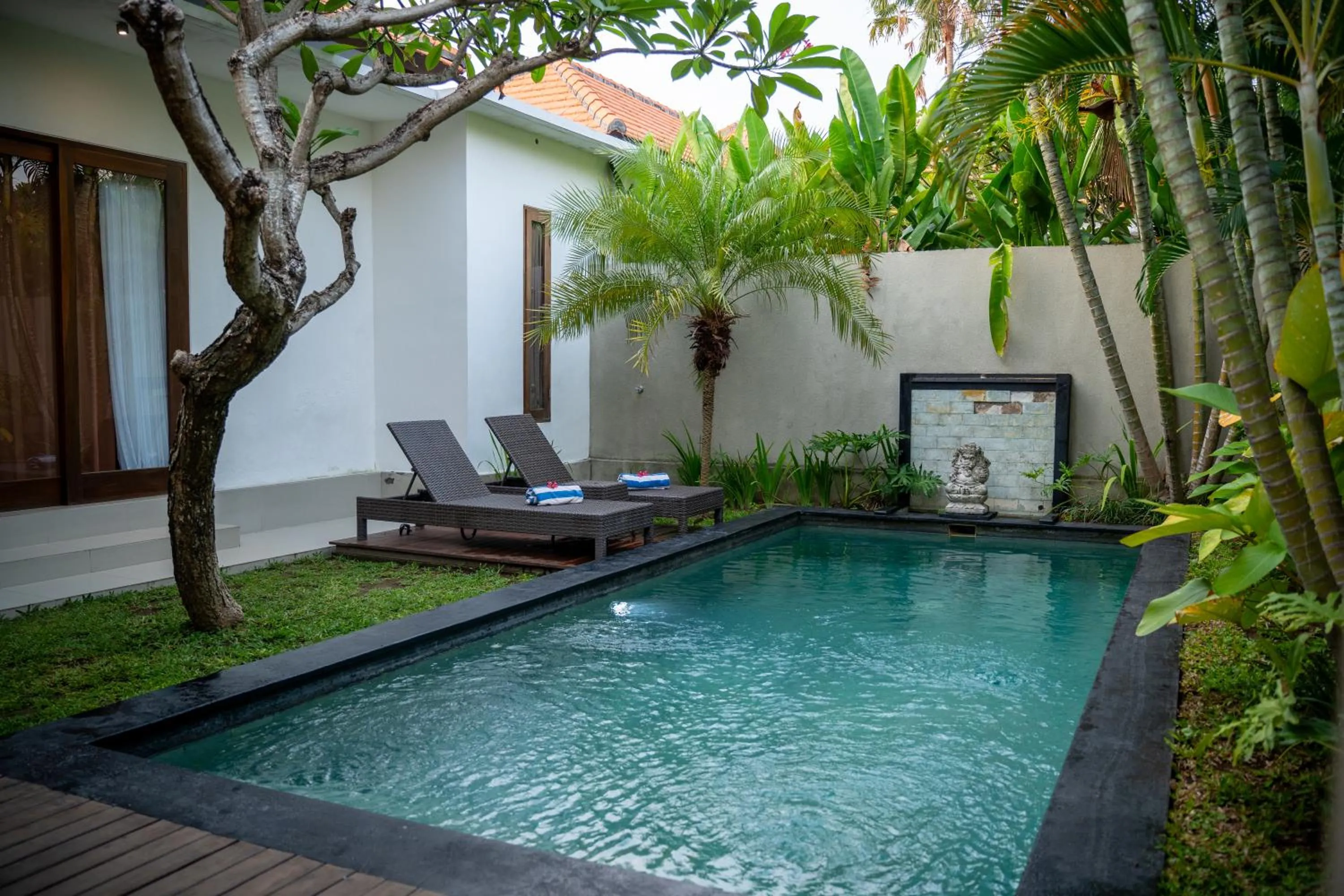 Pool view in Kubu Manggala Villas Seminyak