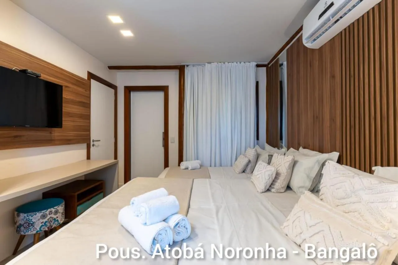 Bed in Pousada Atoba