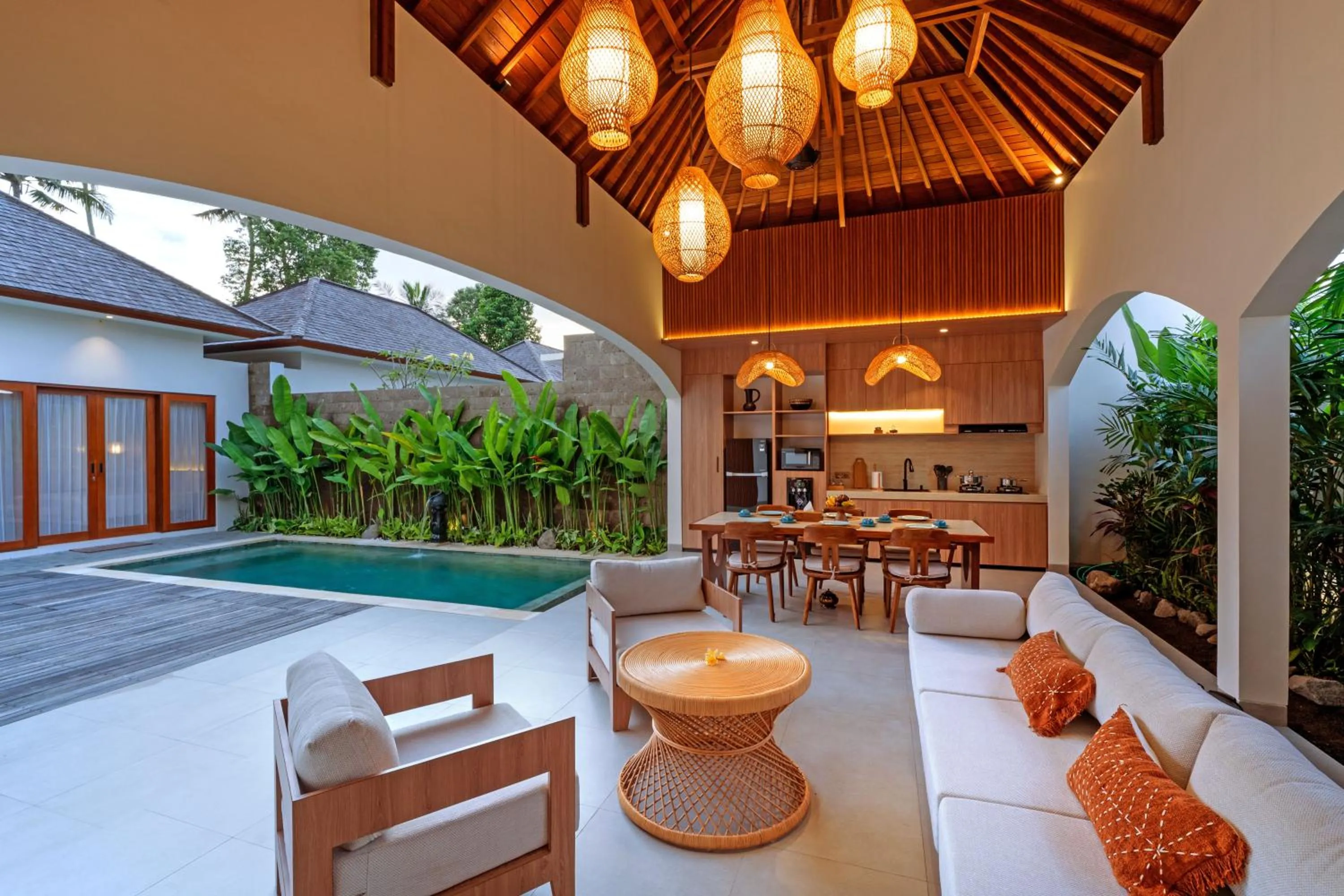 Kitchen or kitchenette in NAVA Ubud Villas