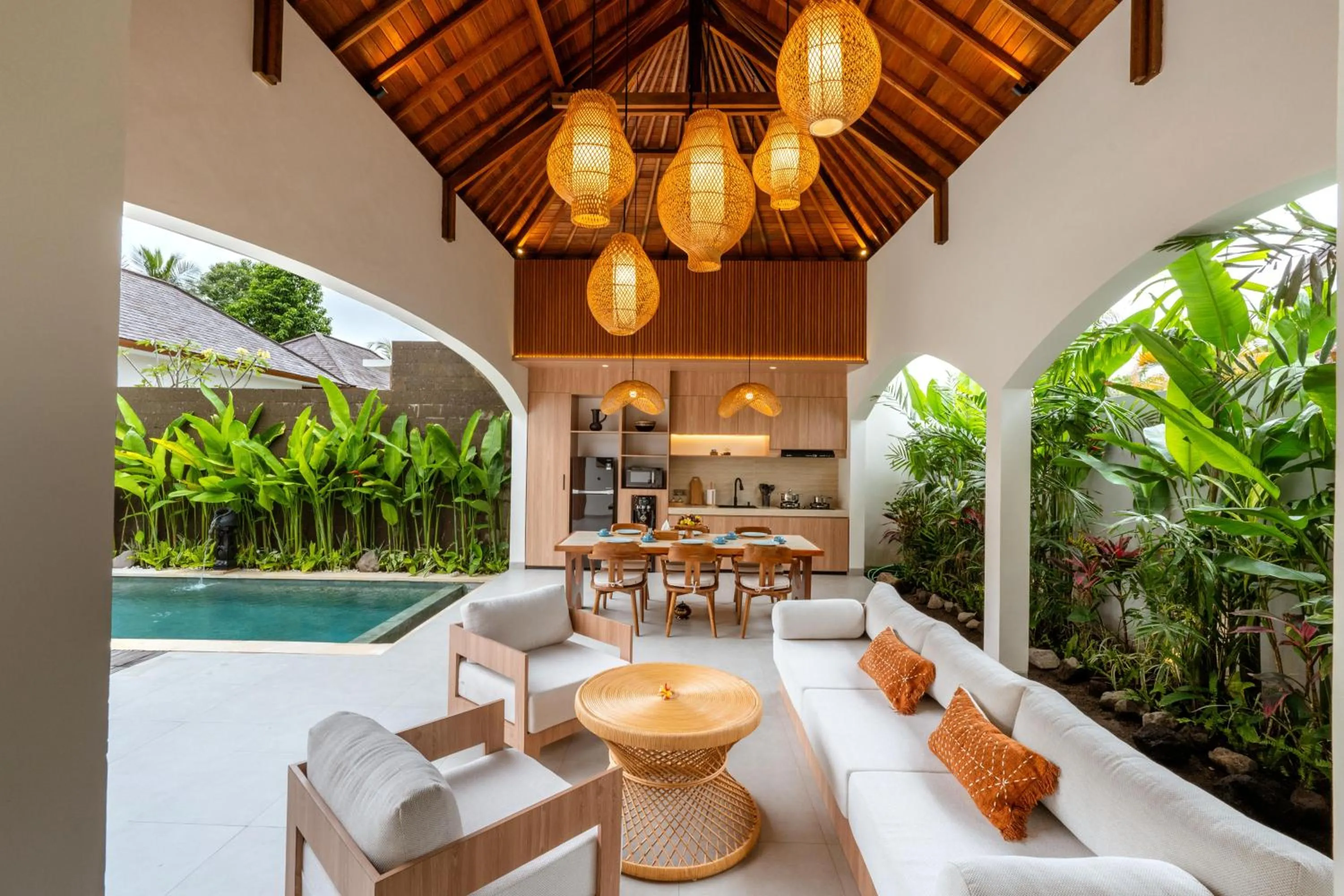 Kitchen or kitchenette in NAVA Ubud Villas