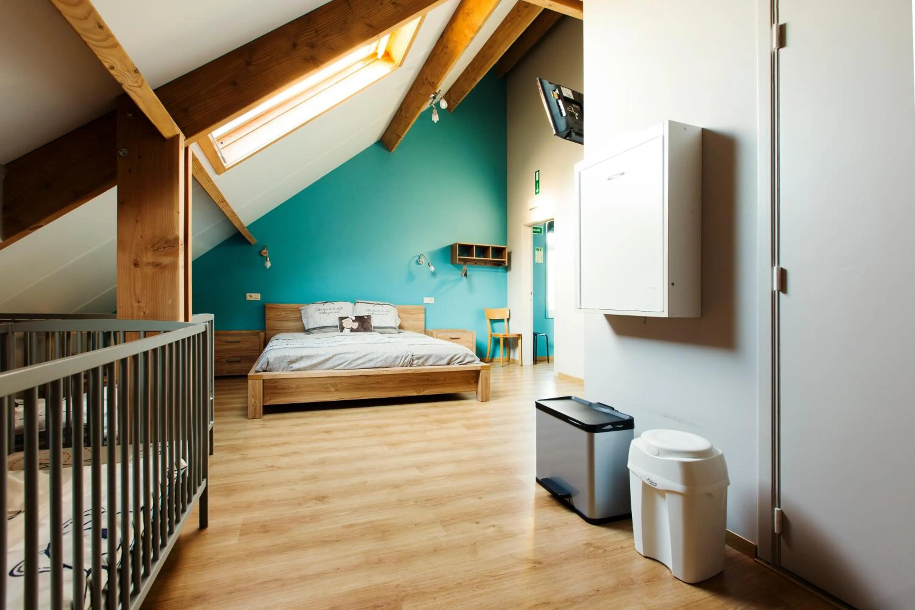 Bed in Hoevehotel Ronse