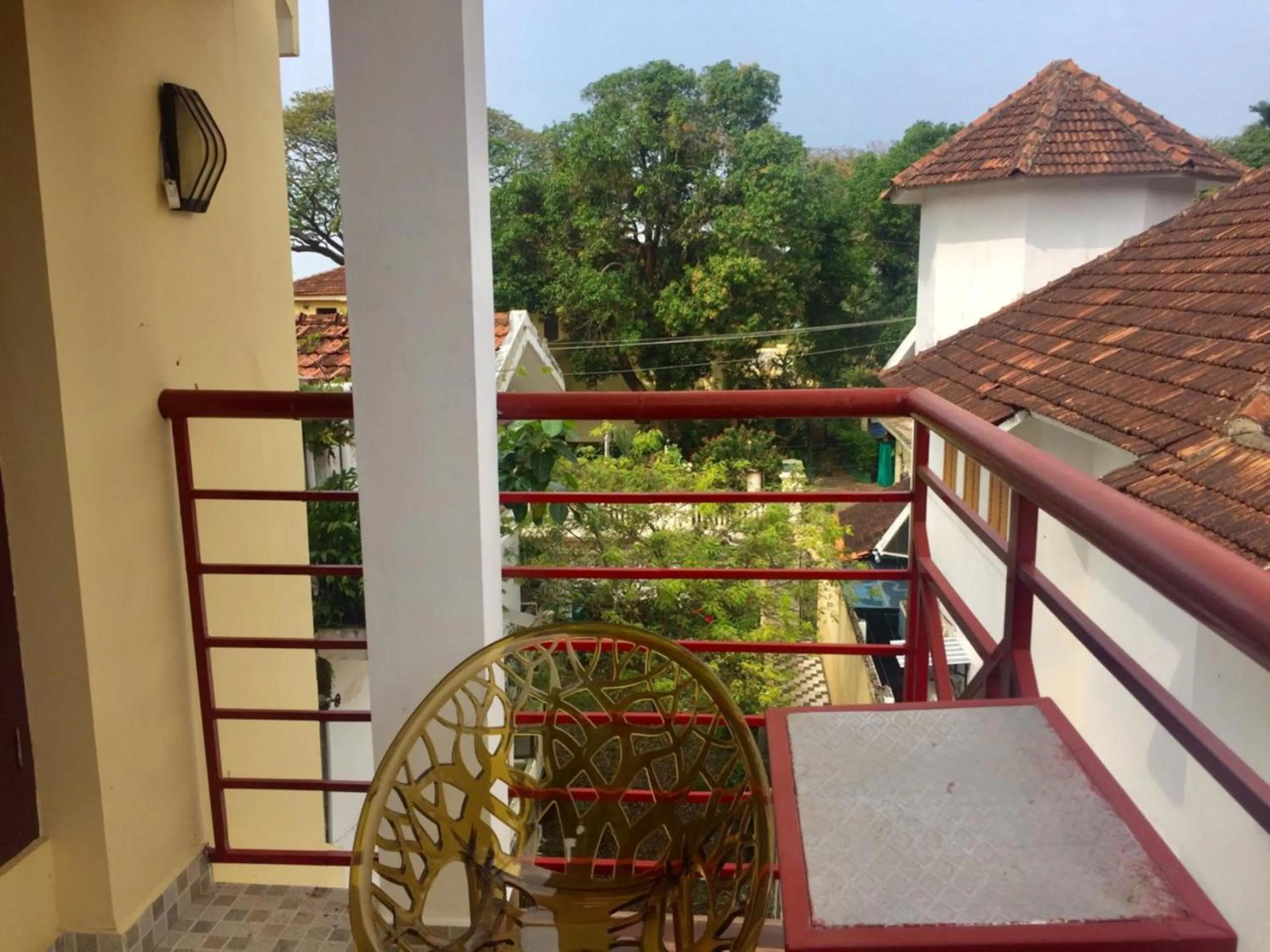 Balcony/Terrace in Fortkochi Beach Inn