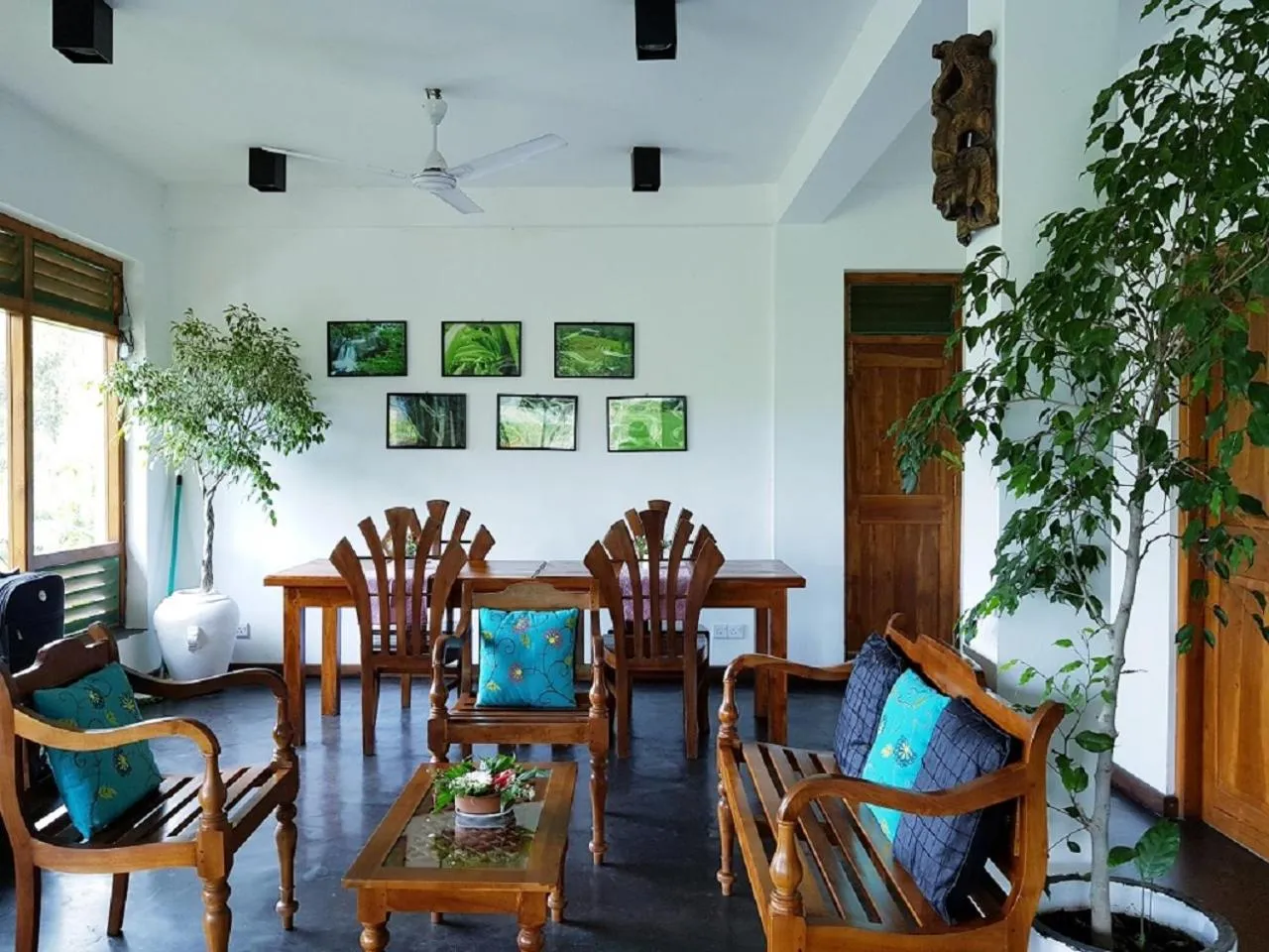 Seating area in Lakshmis Hotel Ella