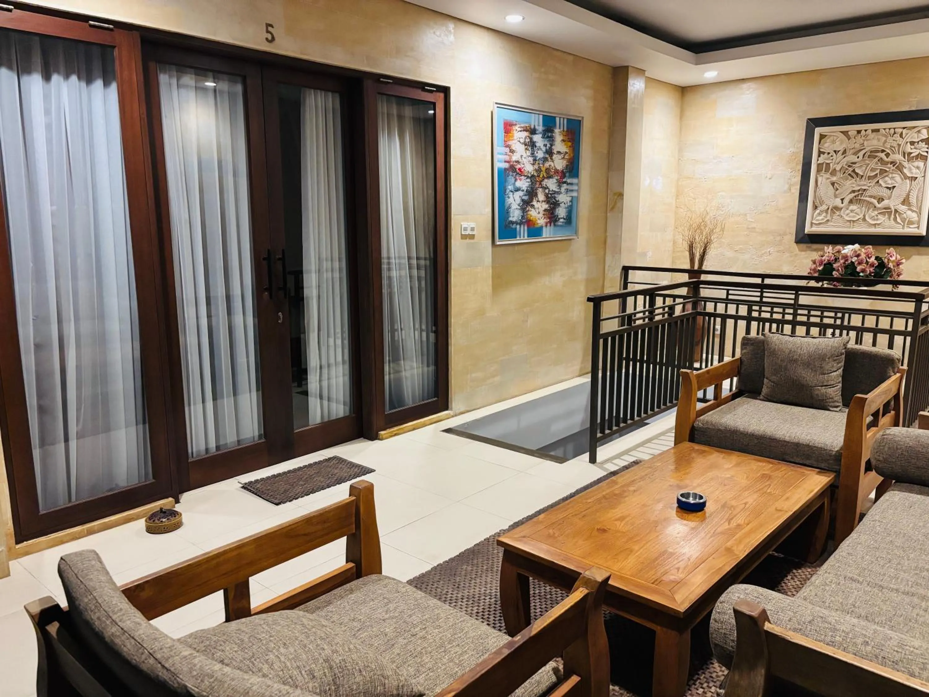 Living room in Uma Padi Villa