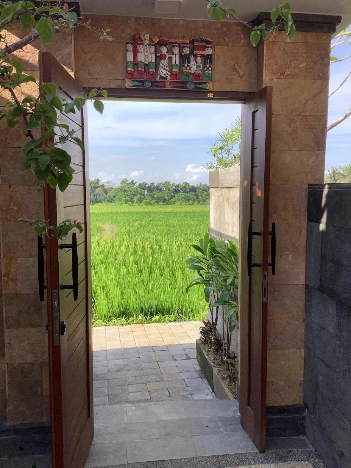 Garden view in Uma Padi Villa