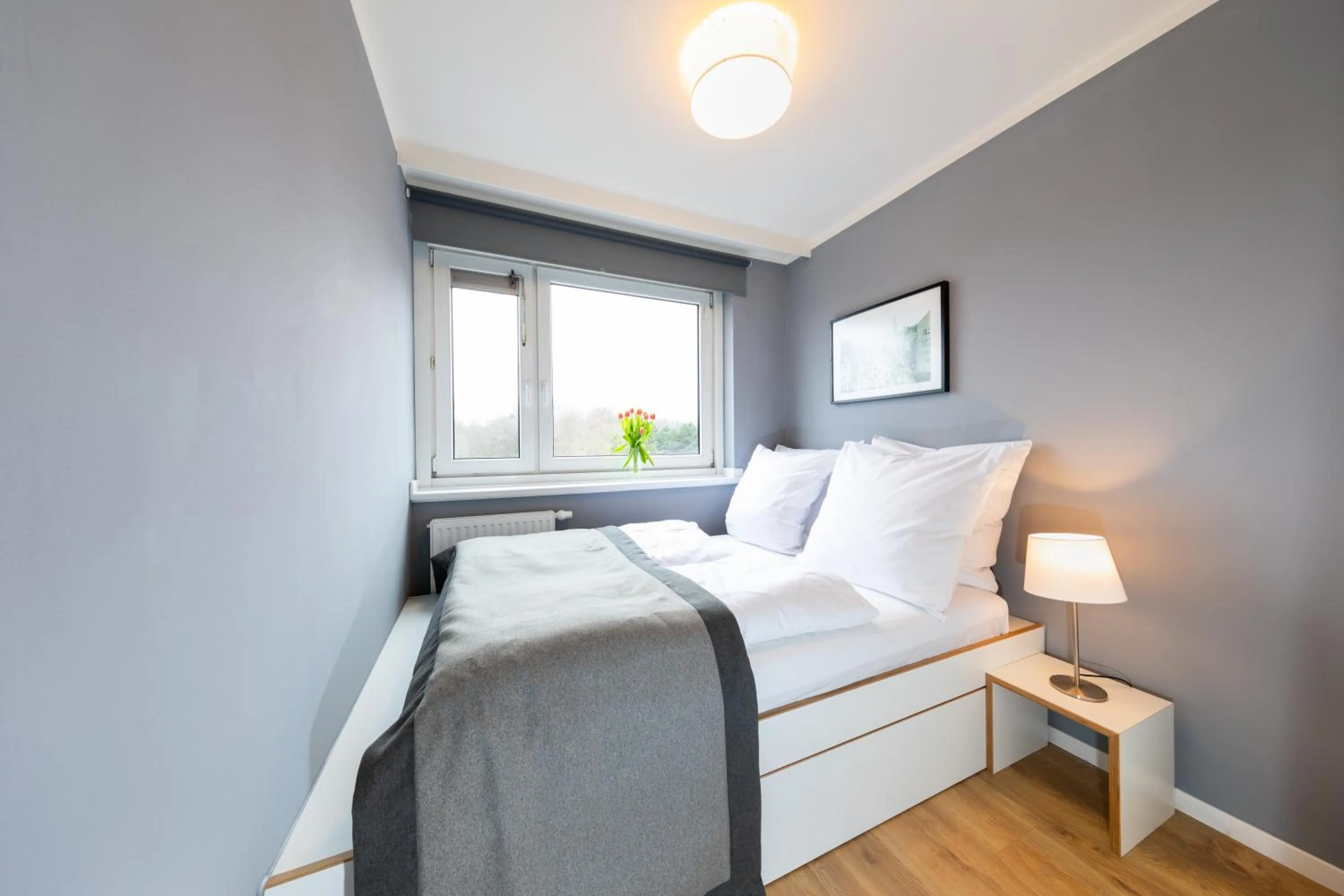 Bedroom, Bed in Boardinghouse St.Pauli