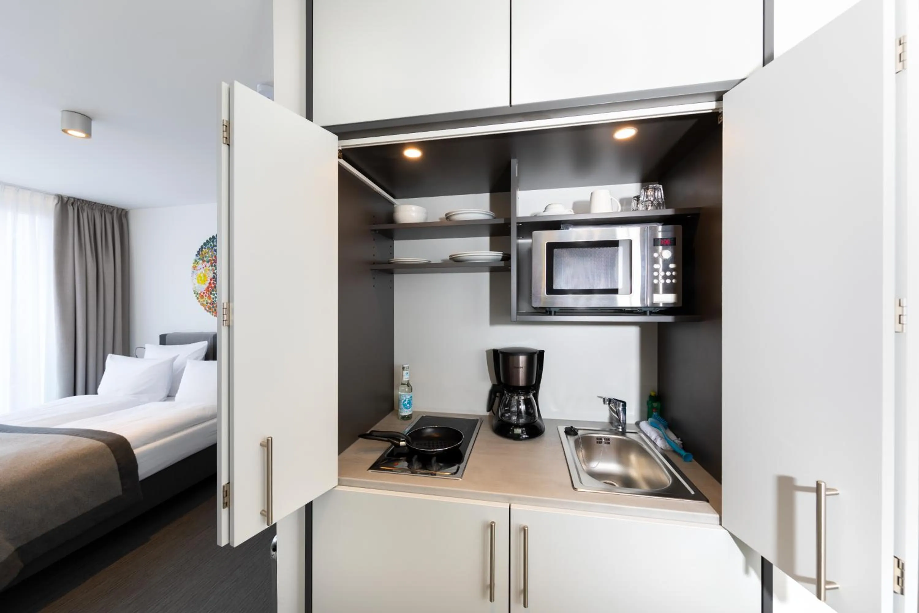 Photo of the whole room, Bed in Boardinghouse St.Pauli