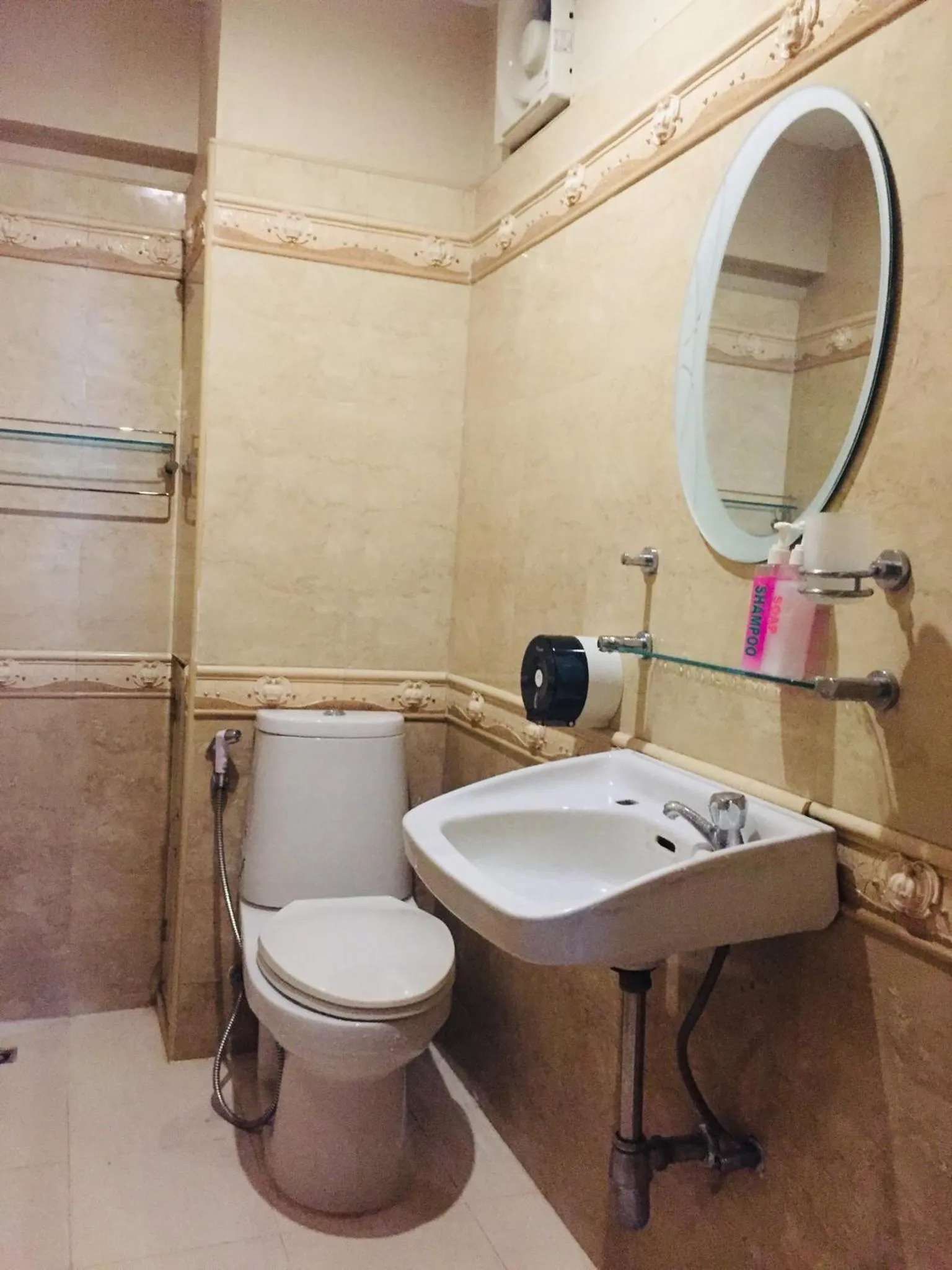 Shower in Nett Hotel