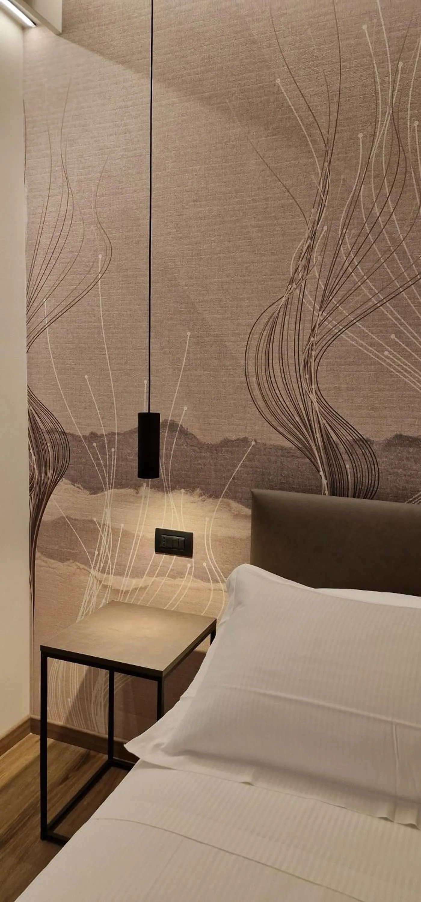 Decorative detail, Bed in Hotel La Rocca