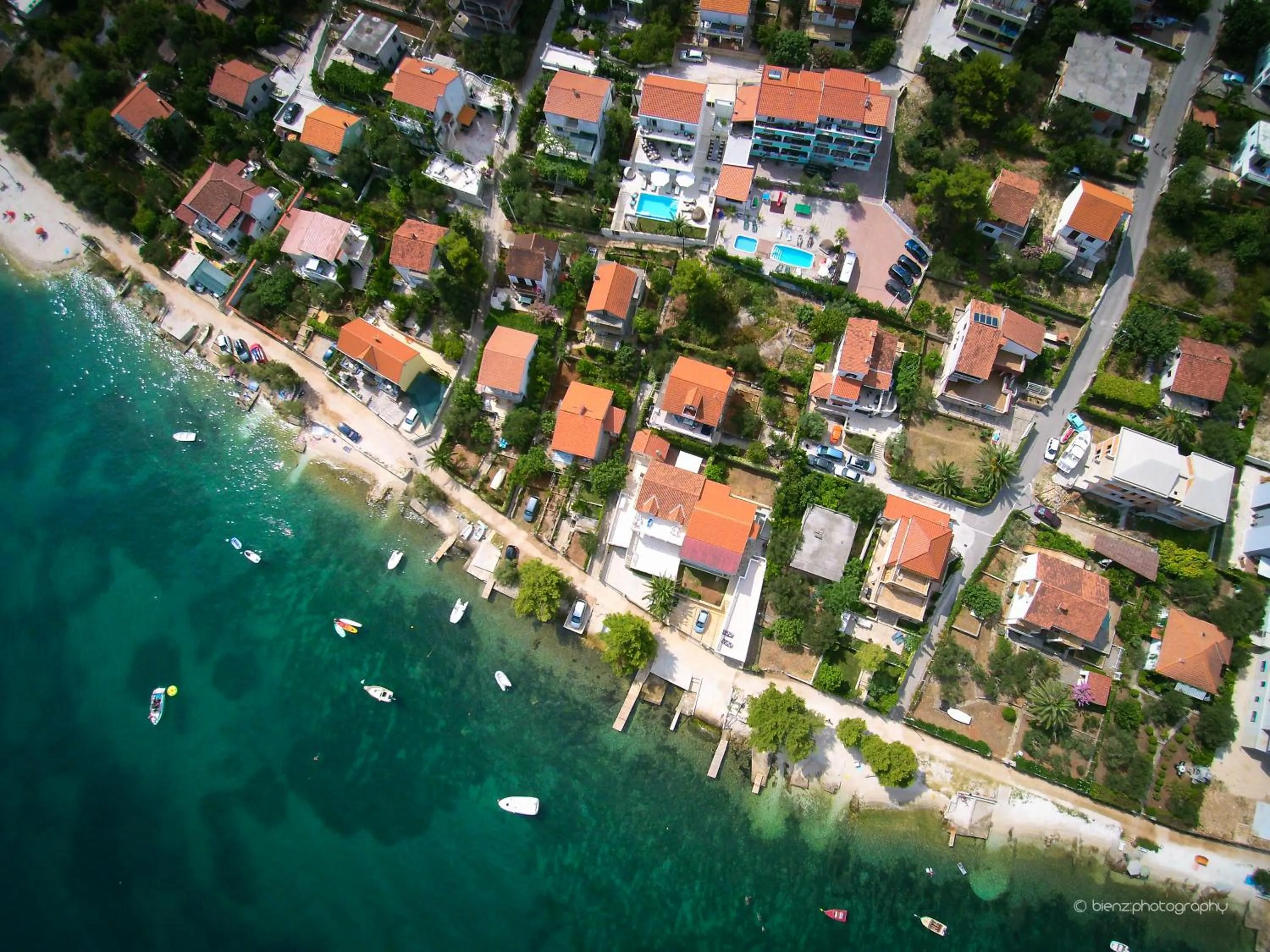 Fishing in Apartments Silva with a view of sea
