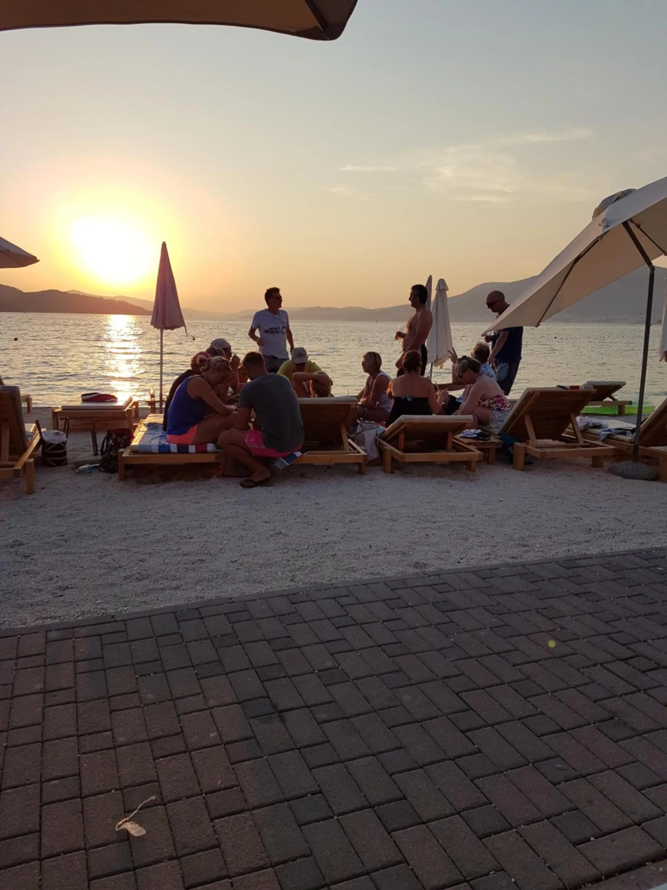 Beach in Apartments Silva with a view of sea