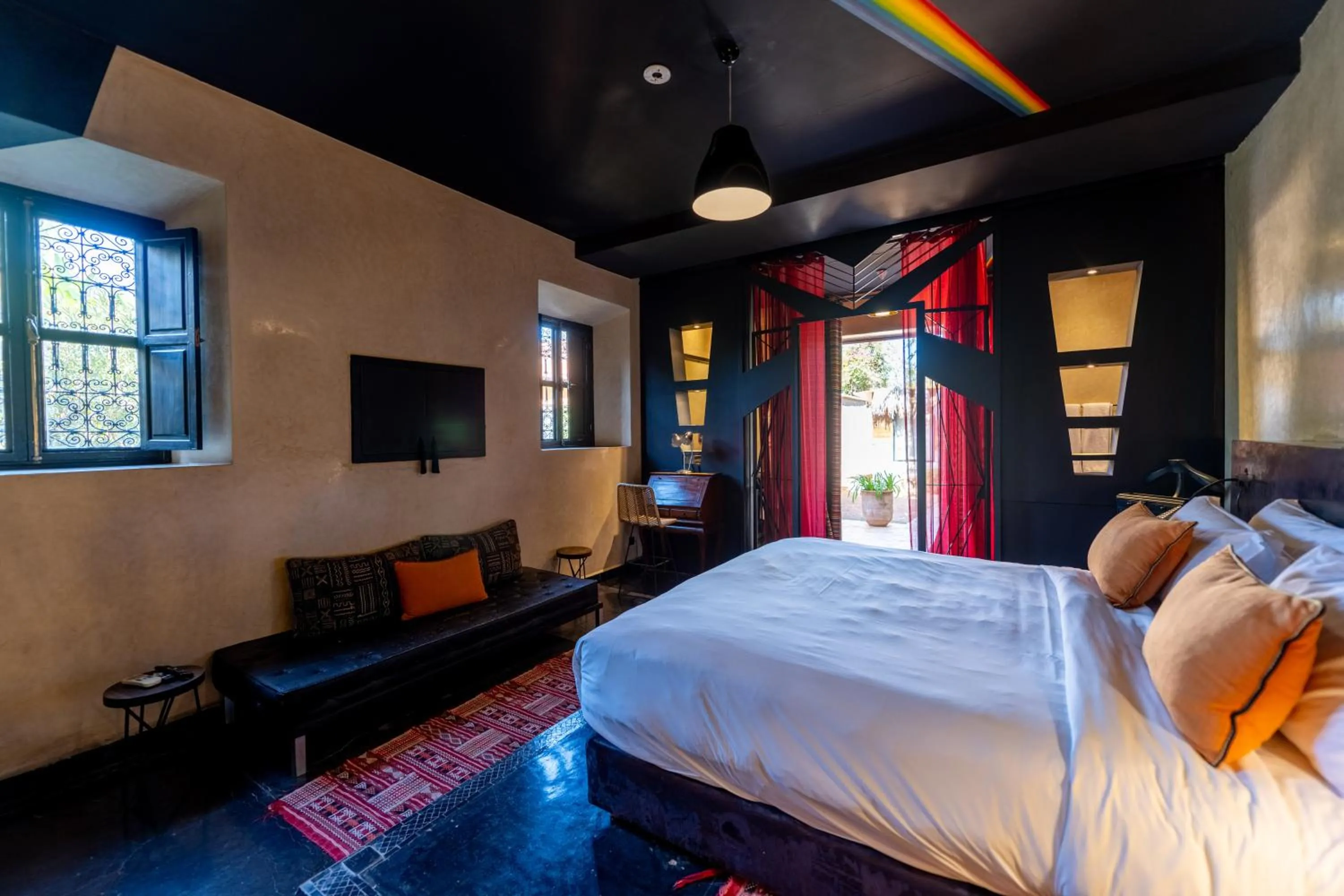 Patio, Bed in The Source Hotel Music & Spa