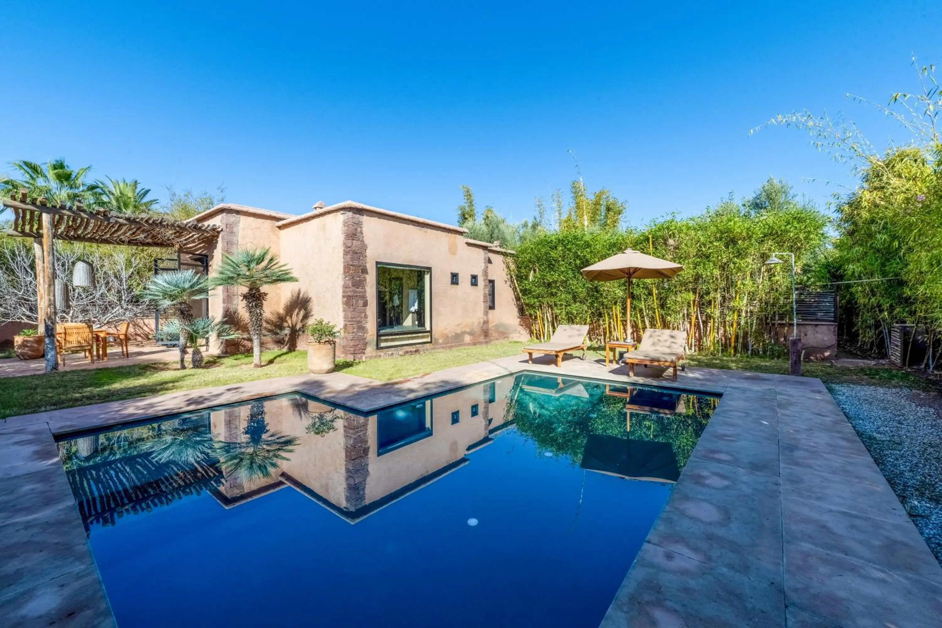 Patio in The Source Hotel Music & Spa