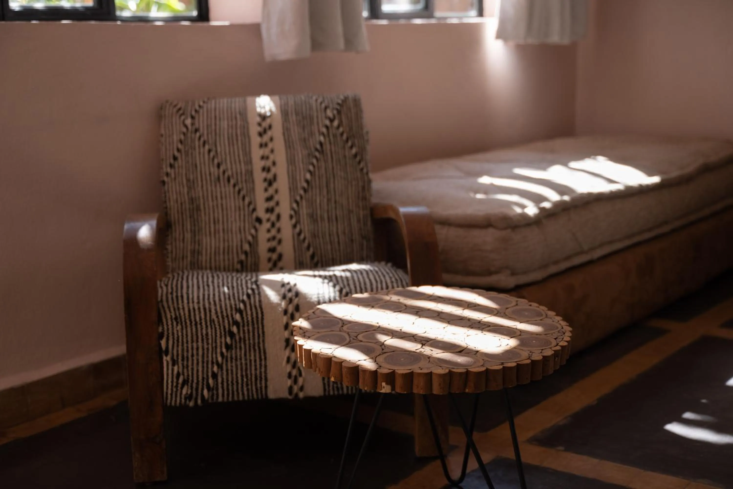 Seating area in The Source Hotel Music & Spa