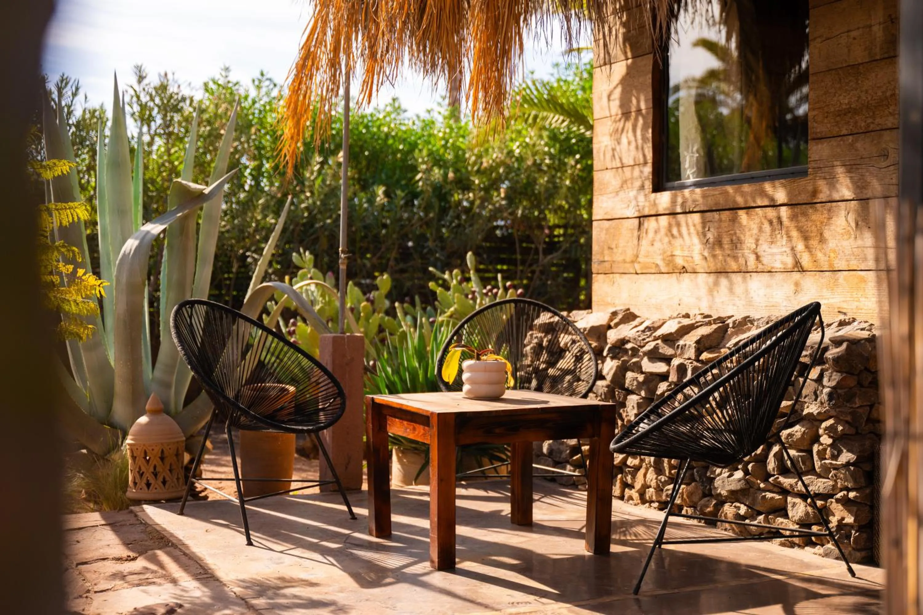 Patio in The Source Hotel Music & Spa