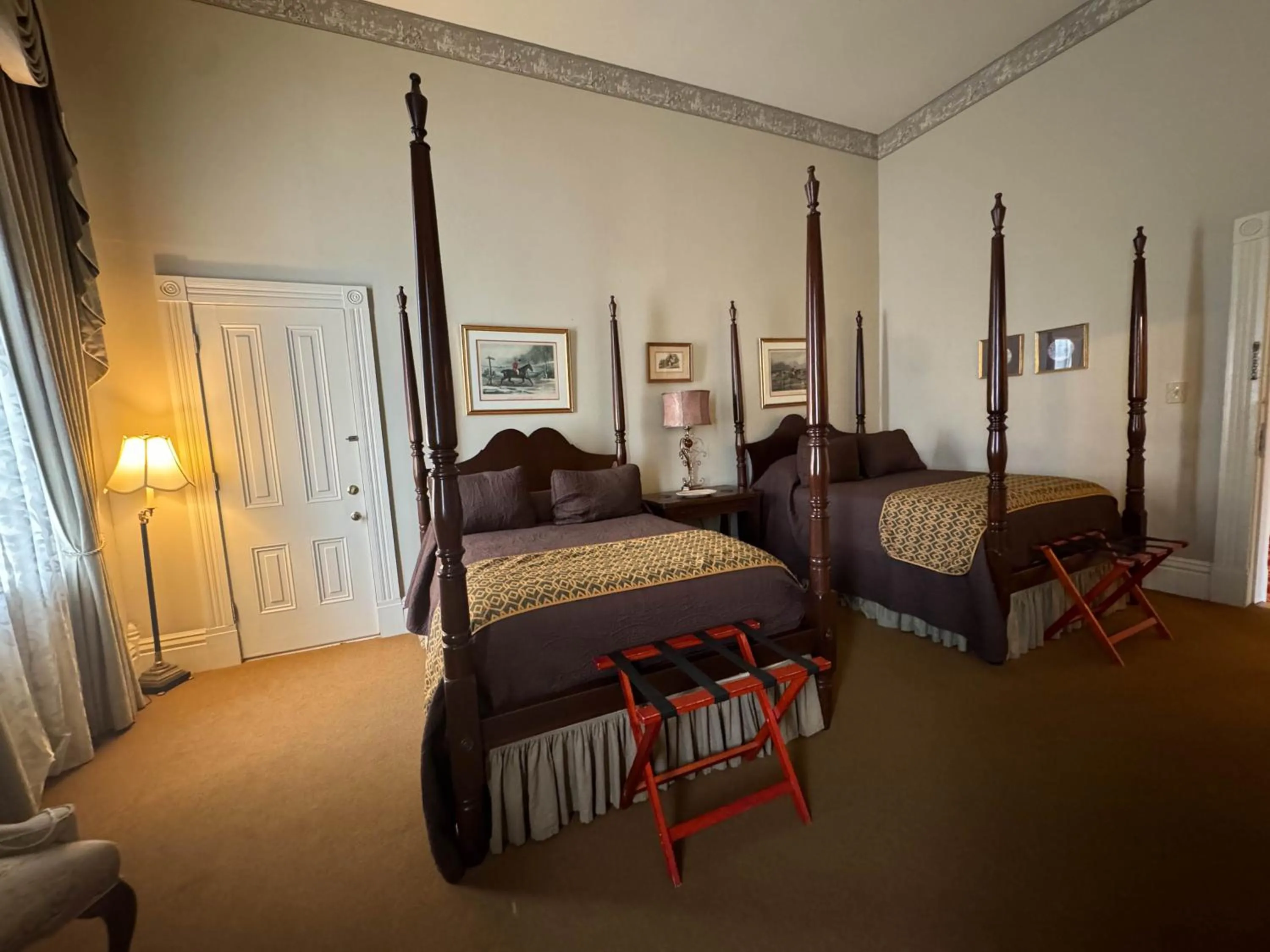 Bed in The Guest House Historic Mansion