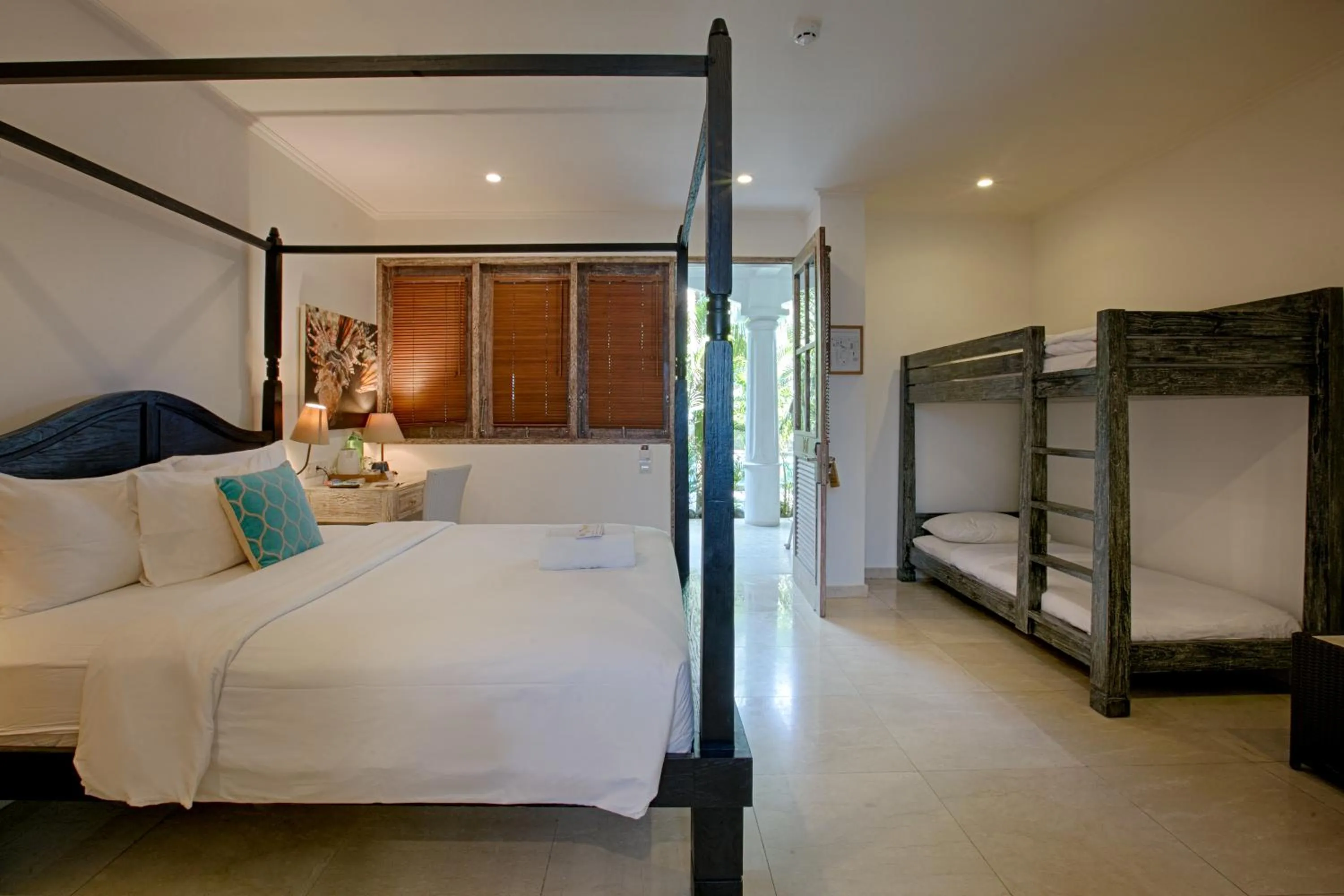 Bed in OK Divers Resort & Spa