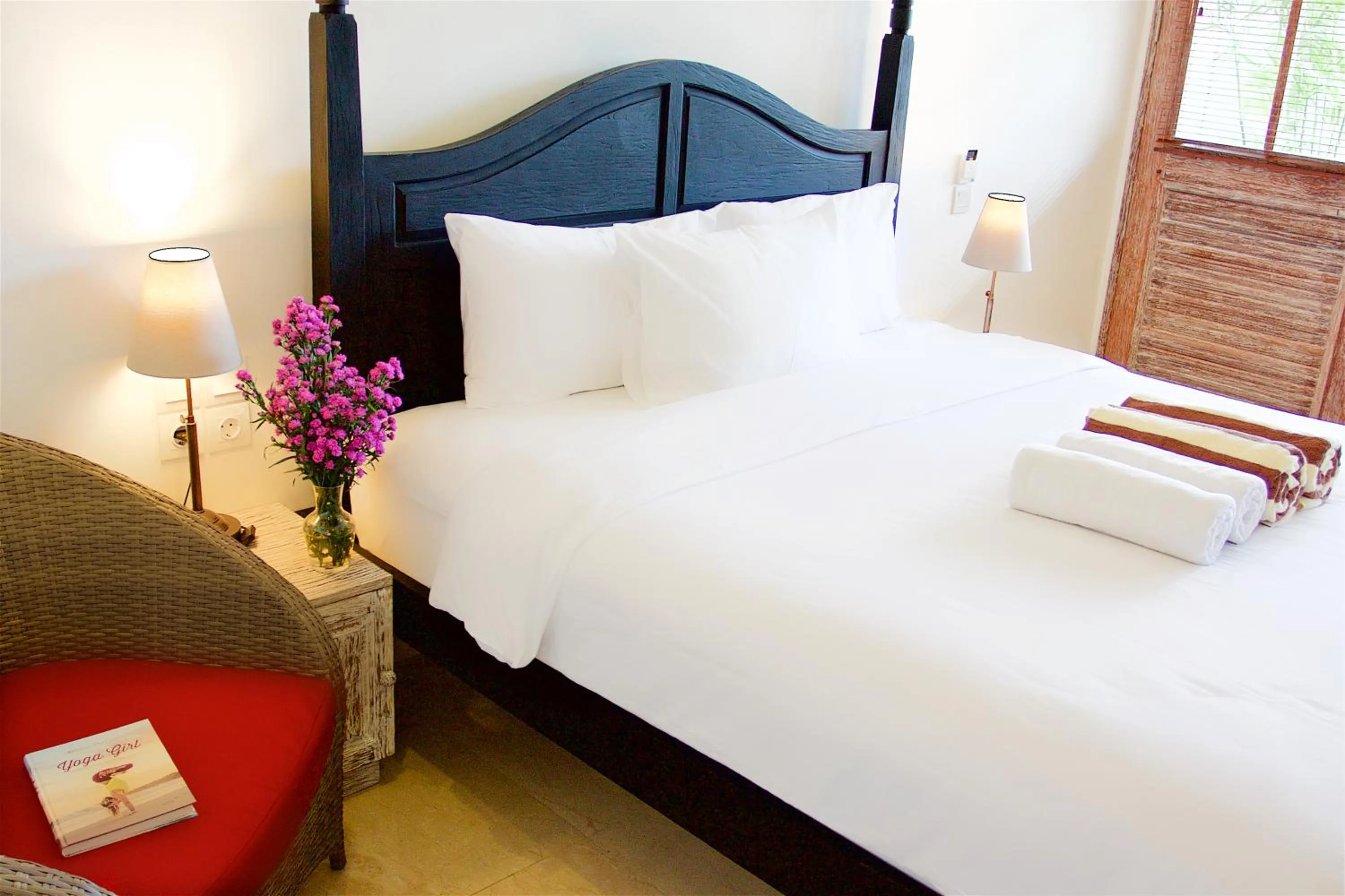 Bed in OK Divers Resort & Spa