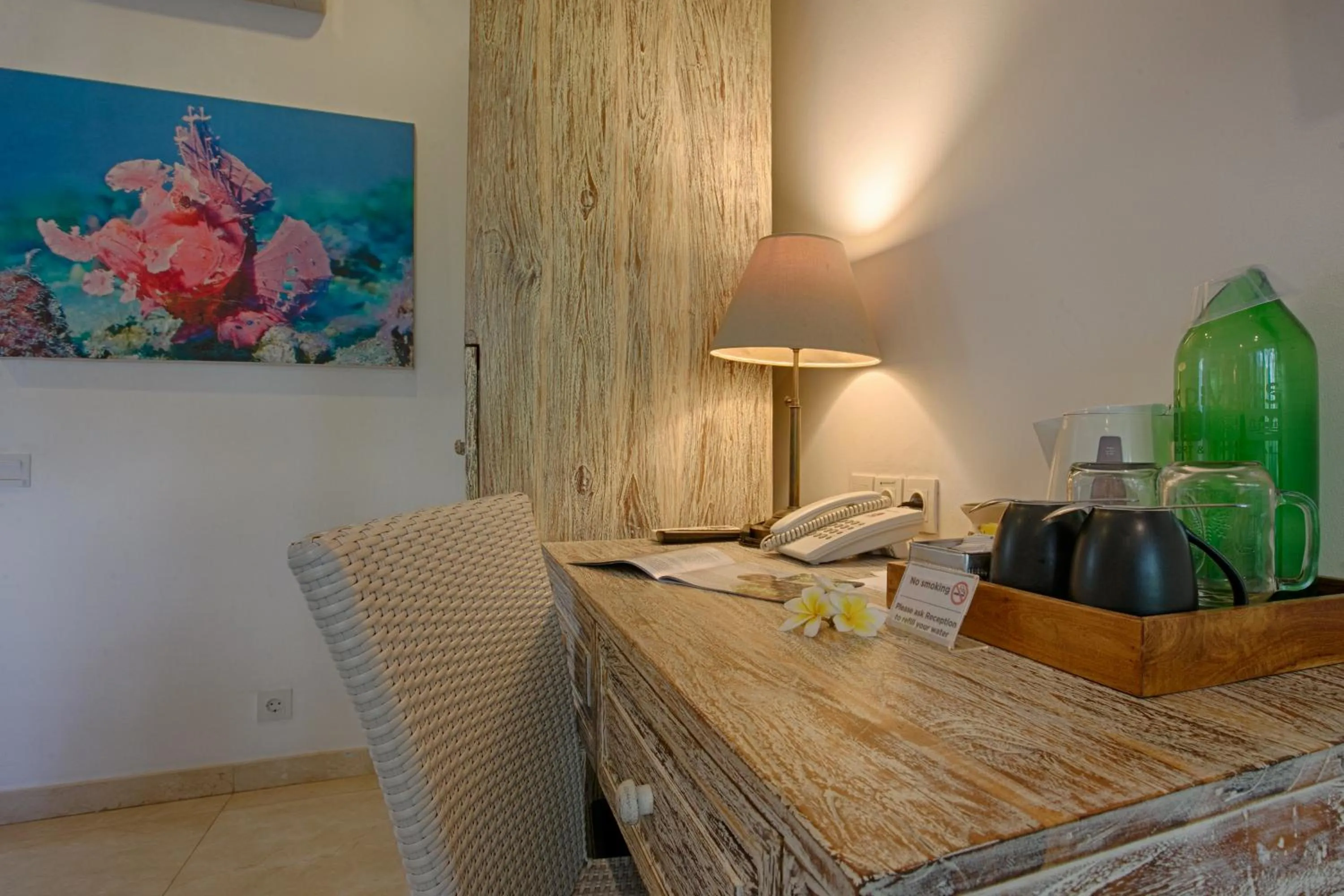 Seating area in OK Divers Resort & Spa