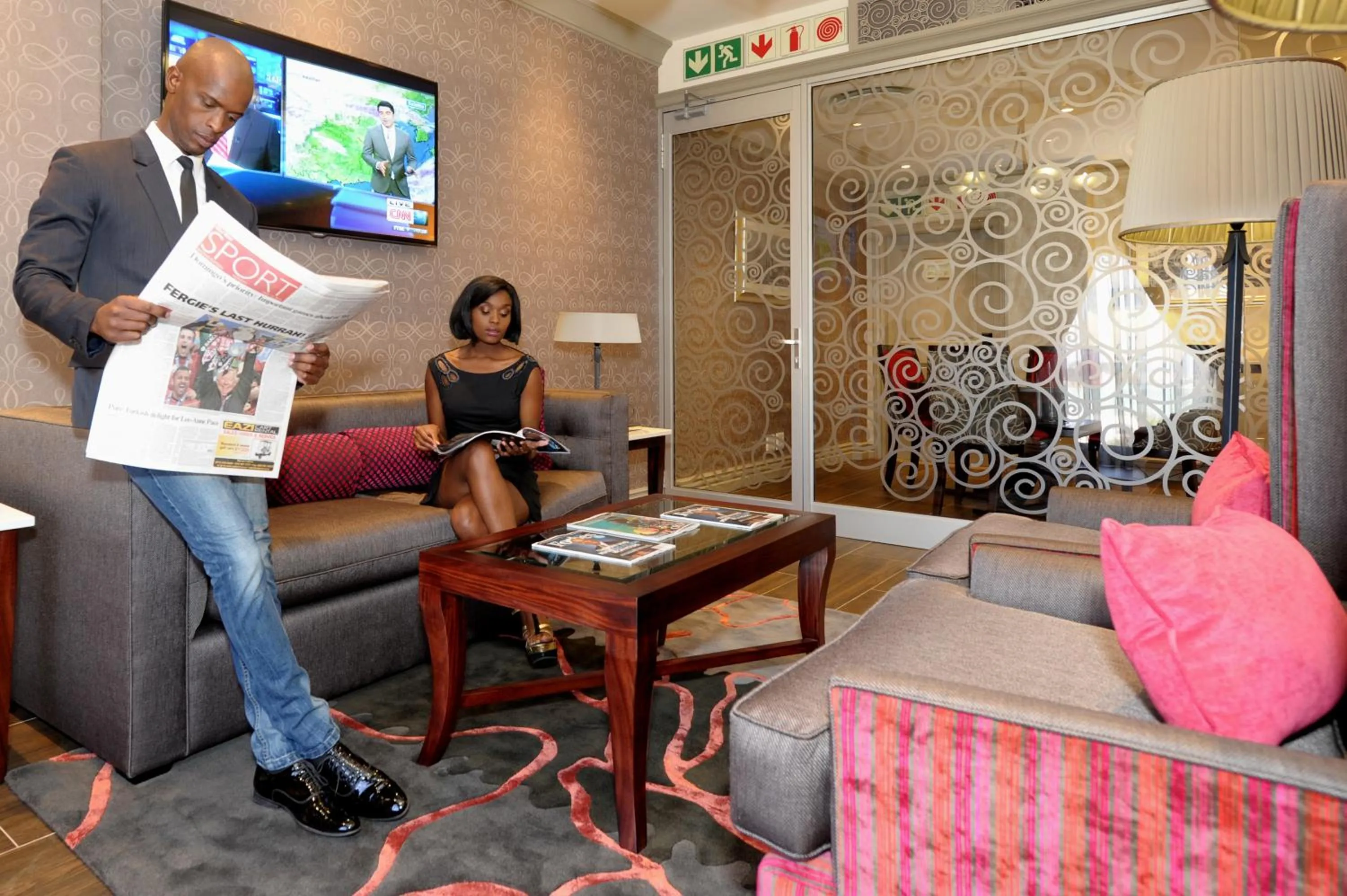 Lounge or bar in Peermont D'oreale Grande at Emperors Palace