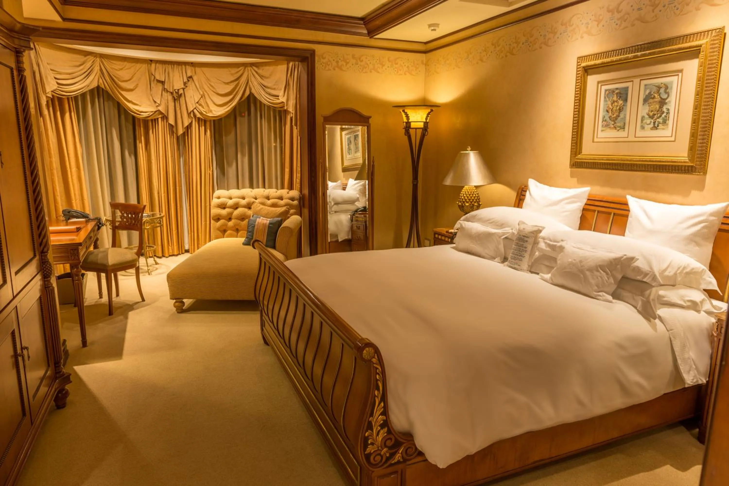 Bed in Peermont D'oreale Grande at Emperors Palace