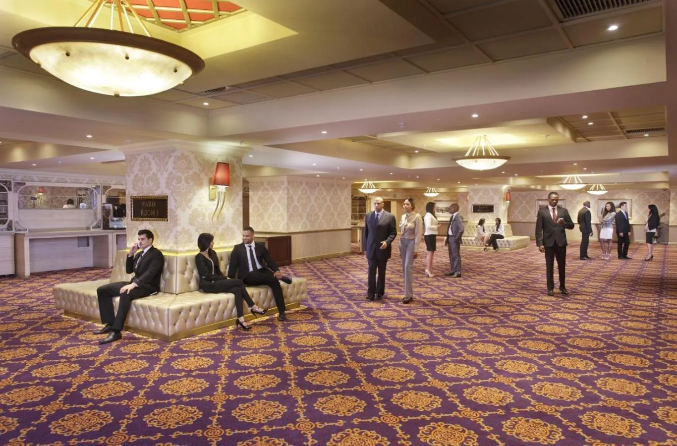 People in Peermont D'oreale Grande at Emperors Palace