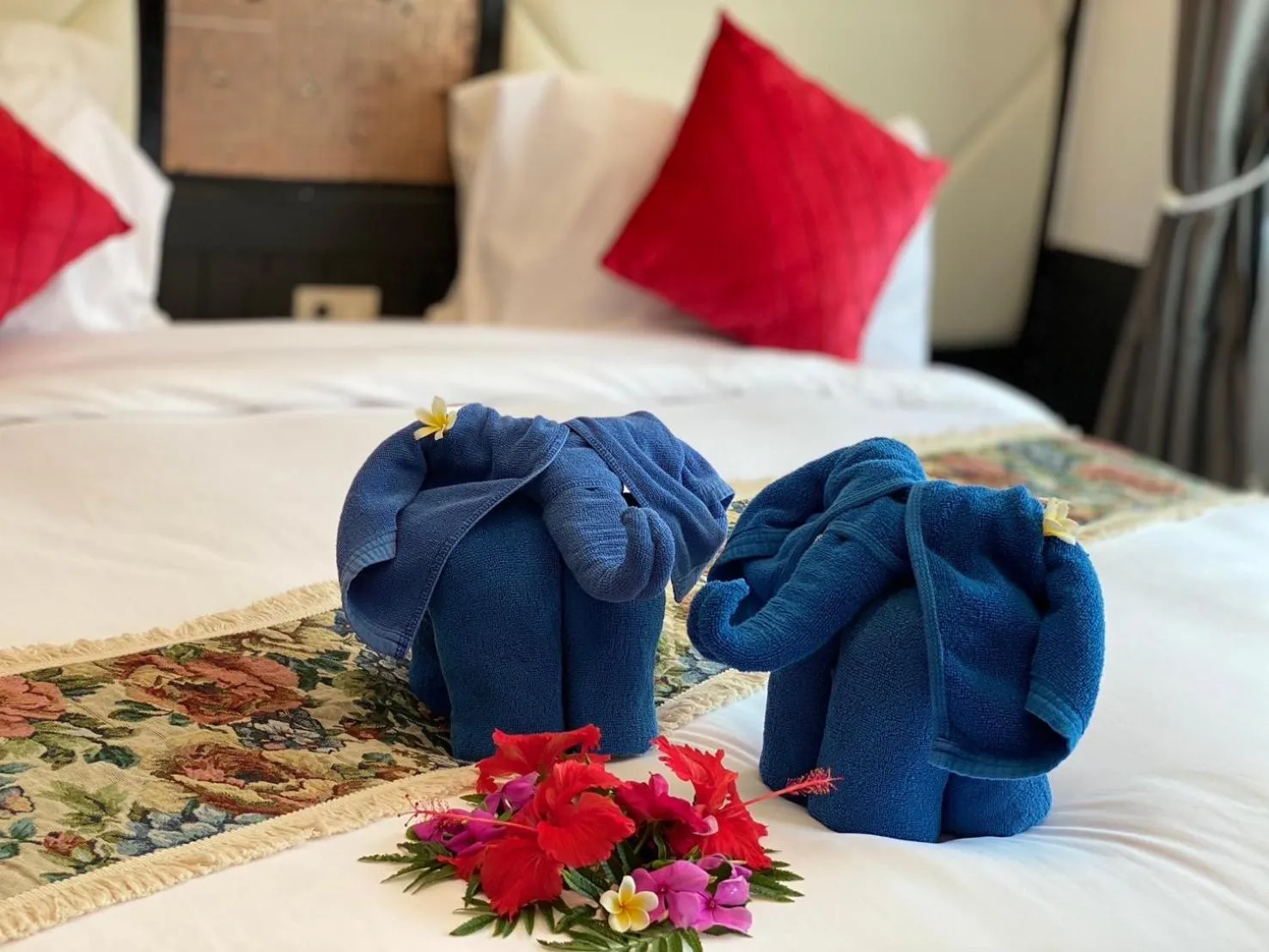 Bed in Koh Chang Resort