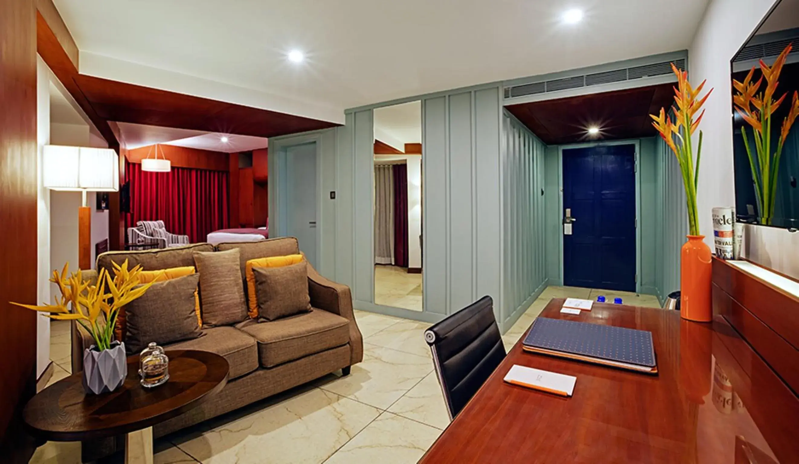 Living room in Zone By The Park, ORR, Chennai Living room in Zone By The Park, ORR, Chennai