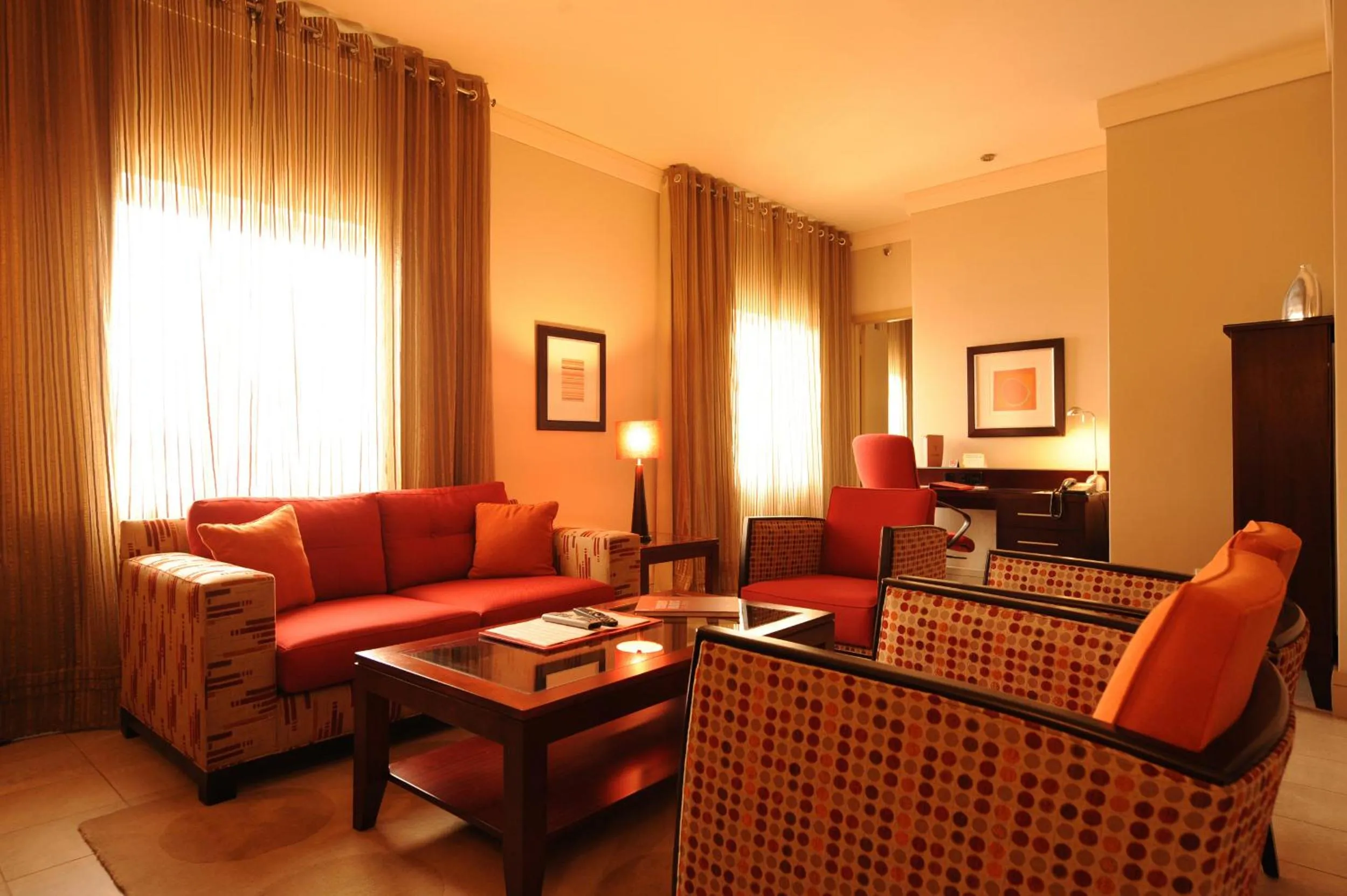 Living room in Mondior at Emperors Palace