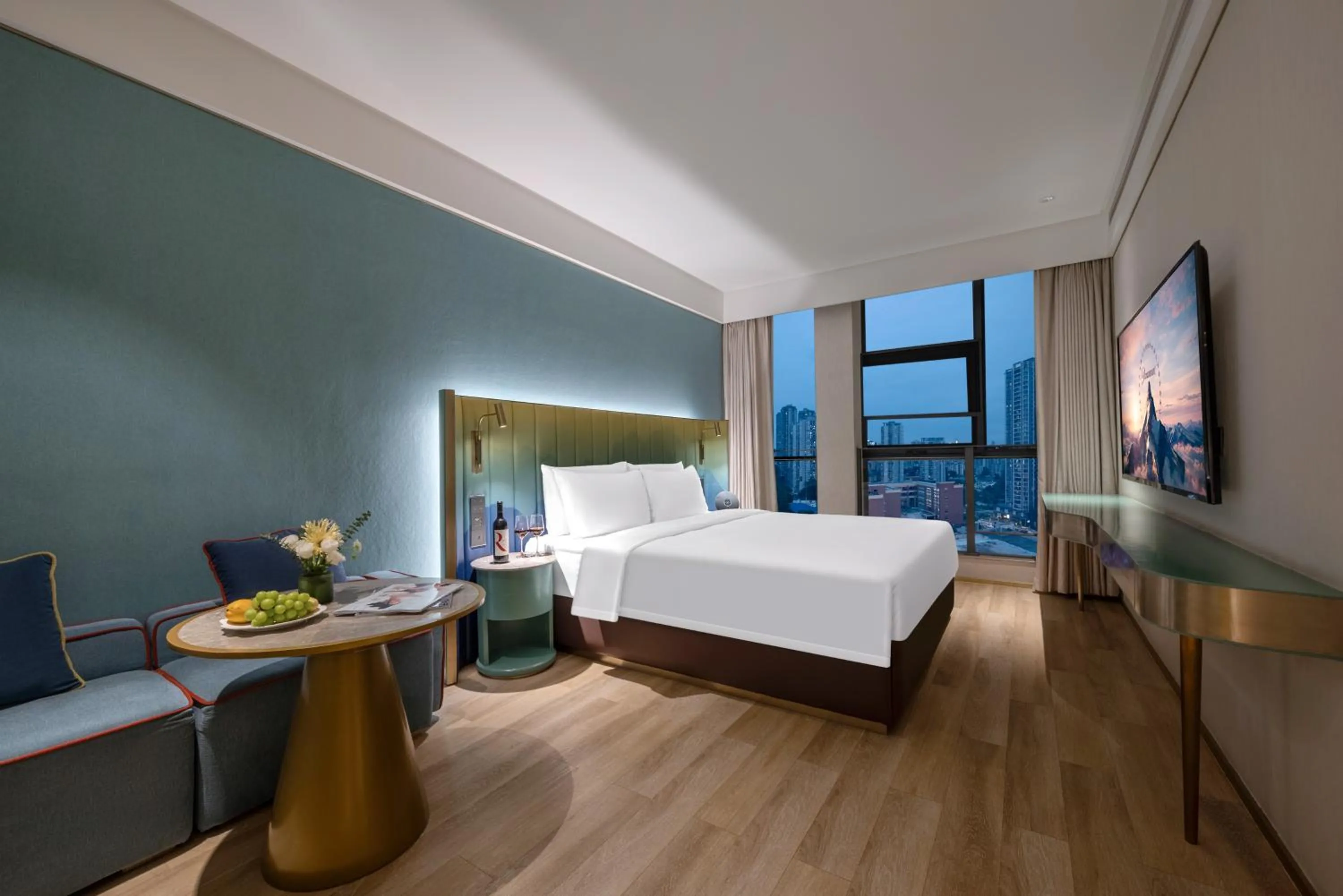 Photo of the whole room, Bed in Manxin Hotel, Guanyinqiao, Chongqing