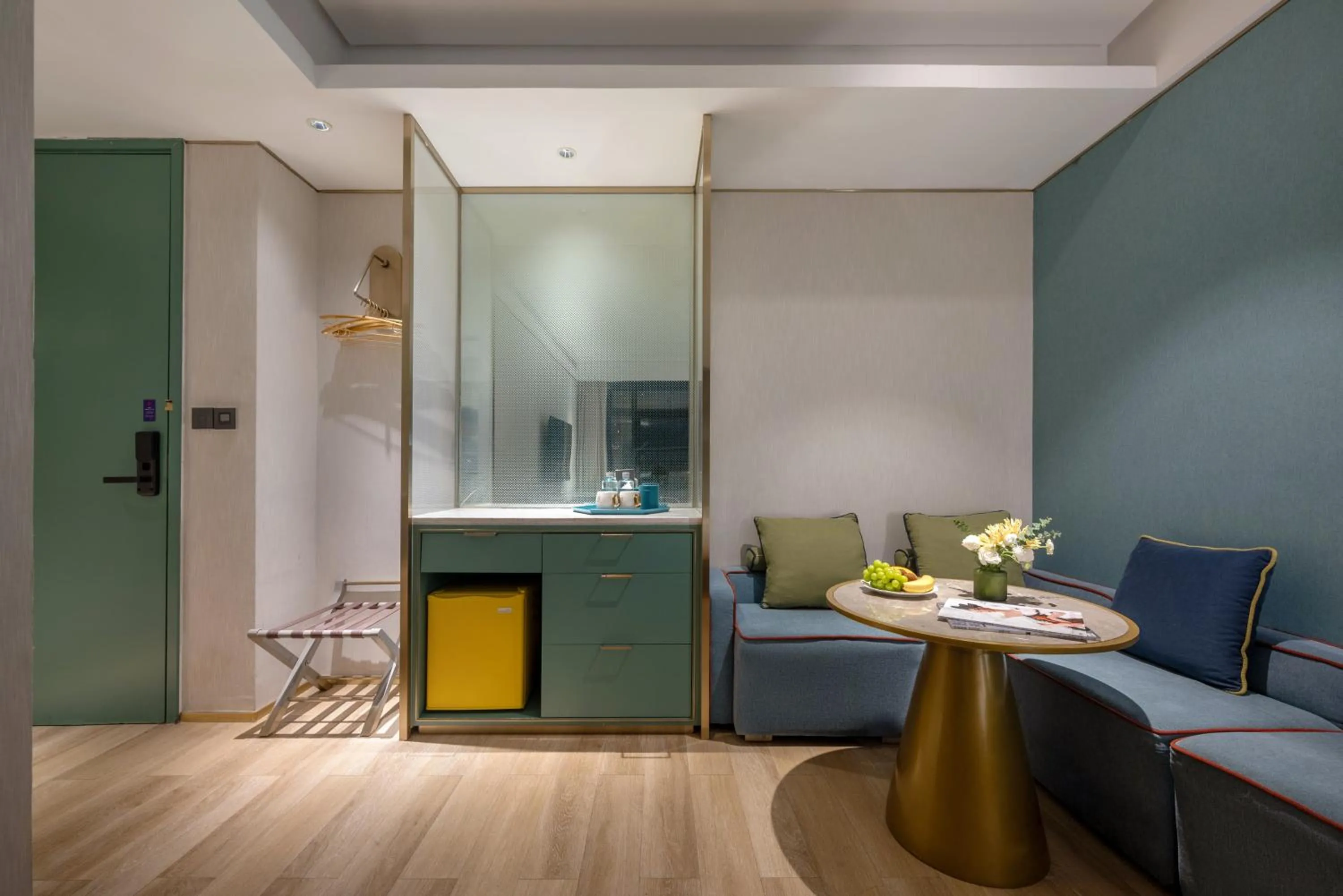 Living room in Manxin Hotel, Guanyinqiao, Chongqing