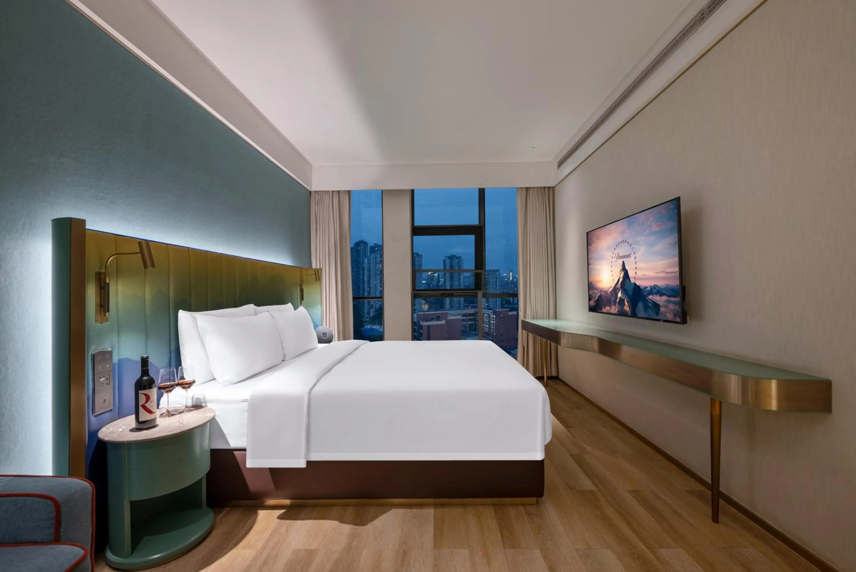Photo of the whole room, Bed in Manxin Hotel, Guanyinqiao, Chongqing
