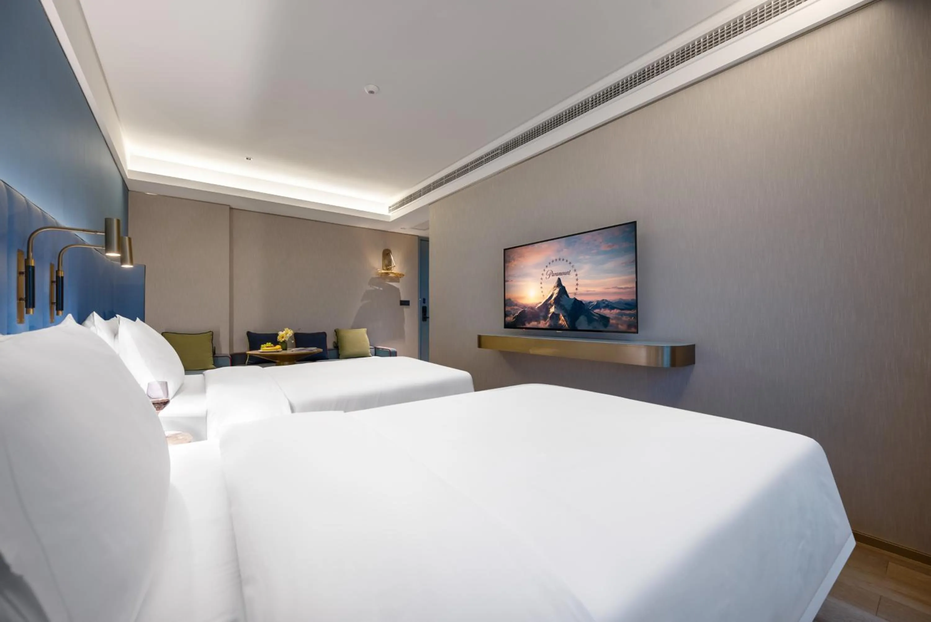 Bedroom, Bed in Manxin Hotel, Guanyinqiao, Chongqing