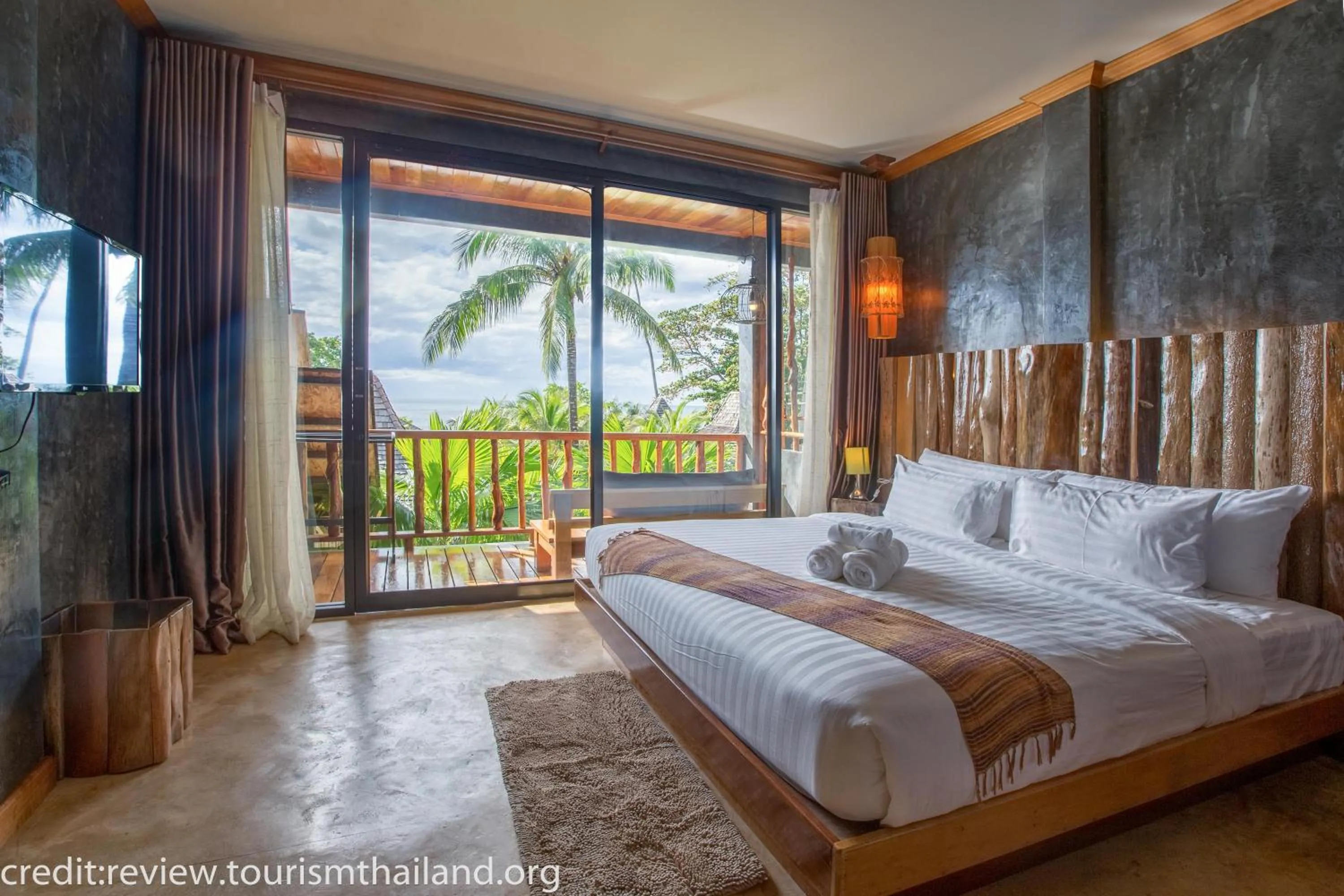 Property building, Bed in Andalay Beach Resort Koh Libong