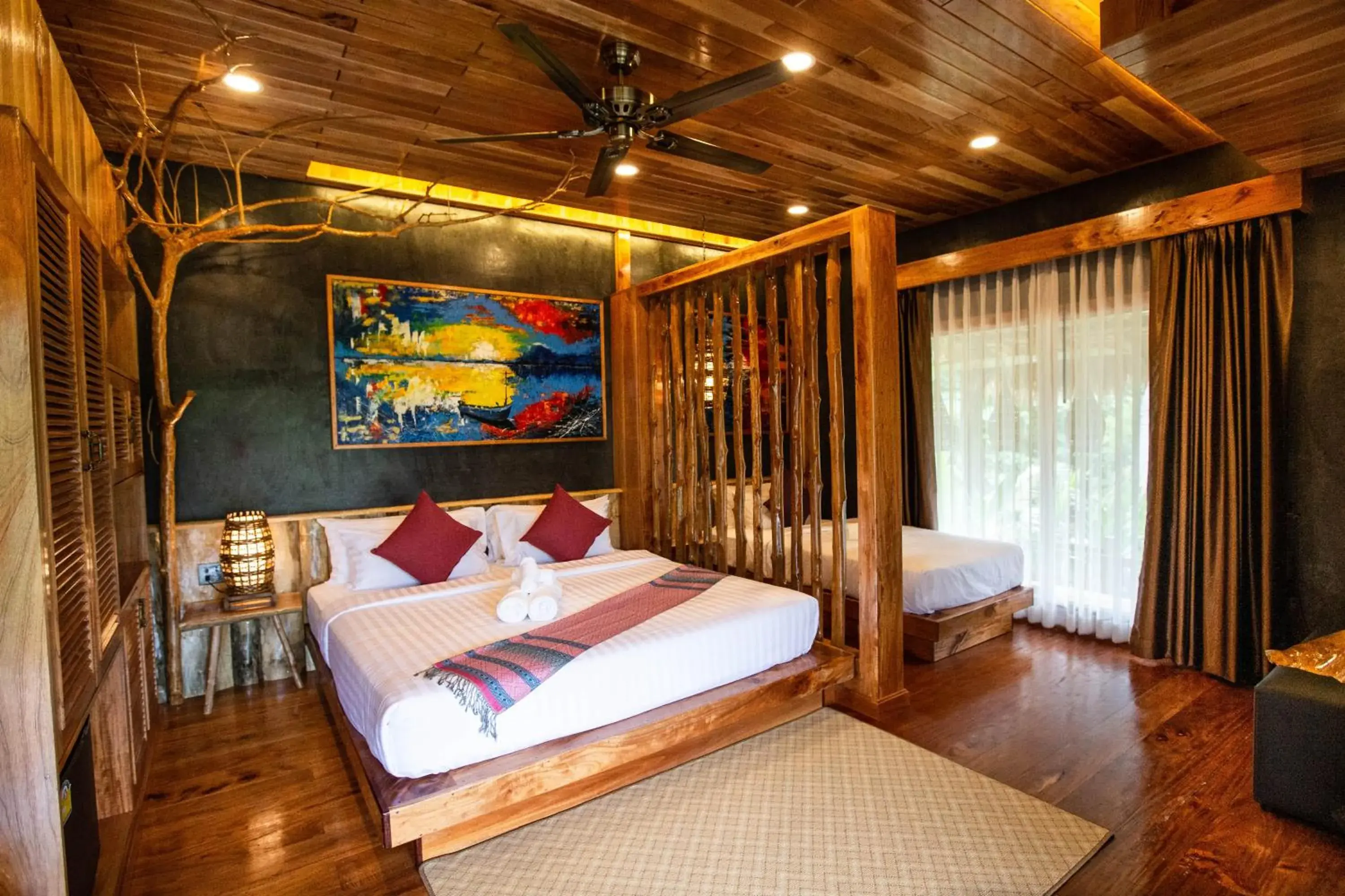 Bed in Andalay Beach Resort Koh Libong Bed in Andalay Beach Resort Koh Libong