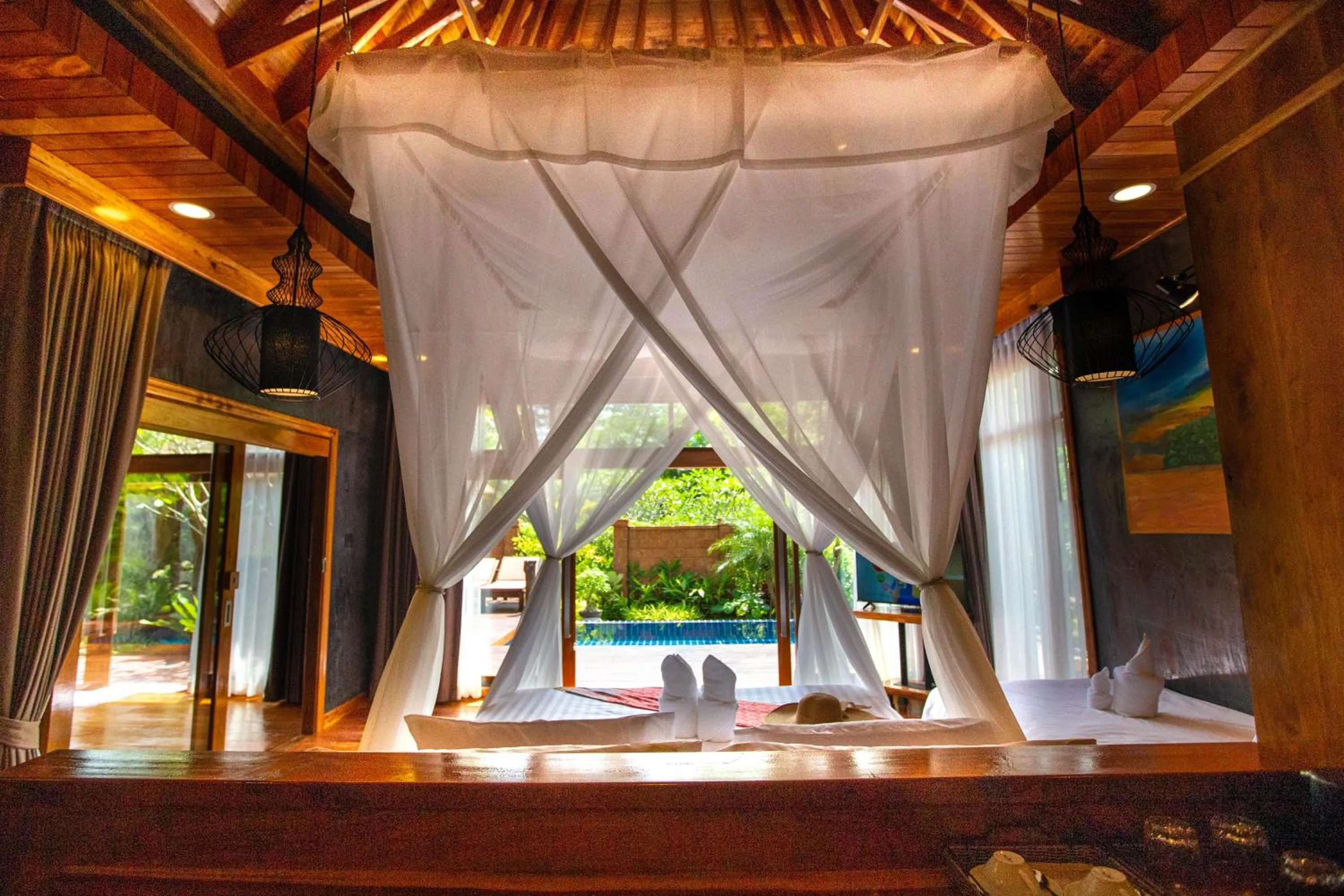 Bed in Andalay Beach Resort Koh Libong